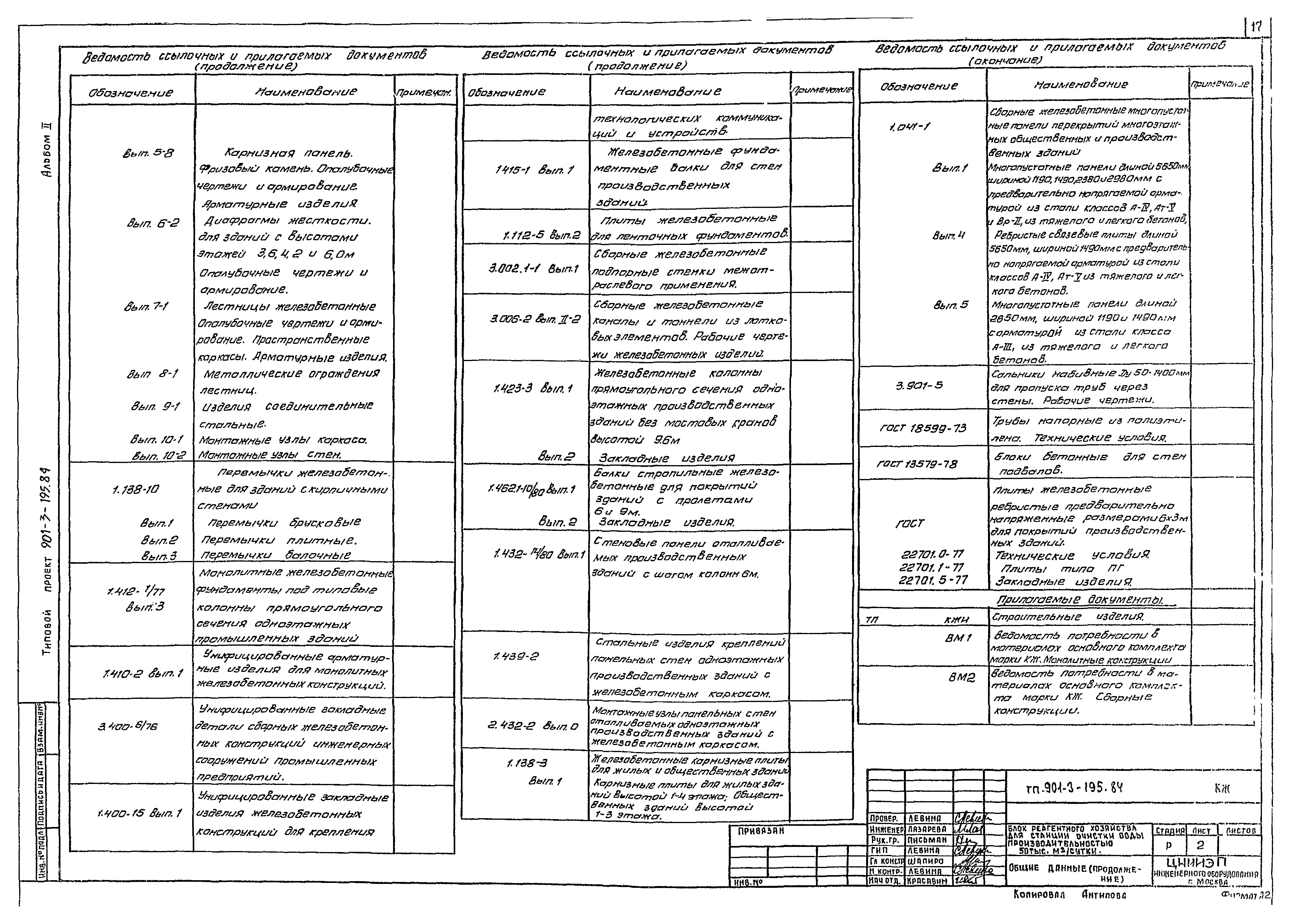 Типовой проект 901-3-195.84