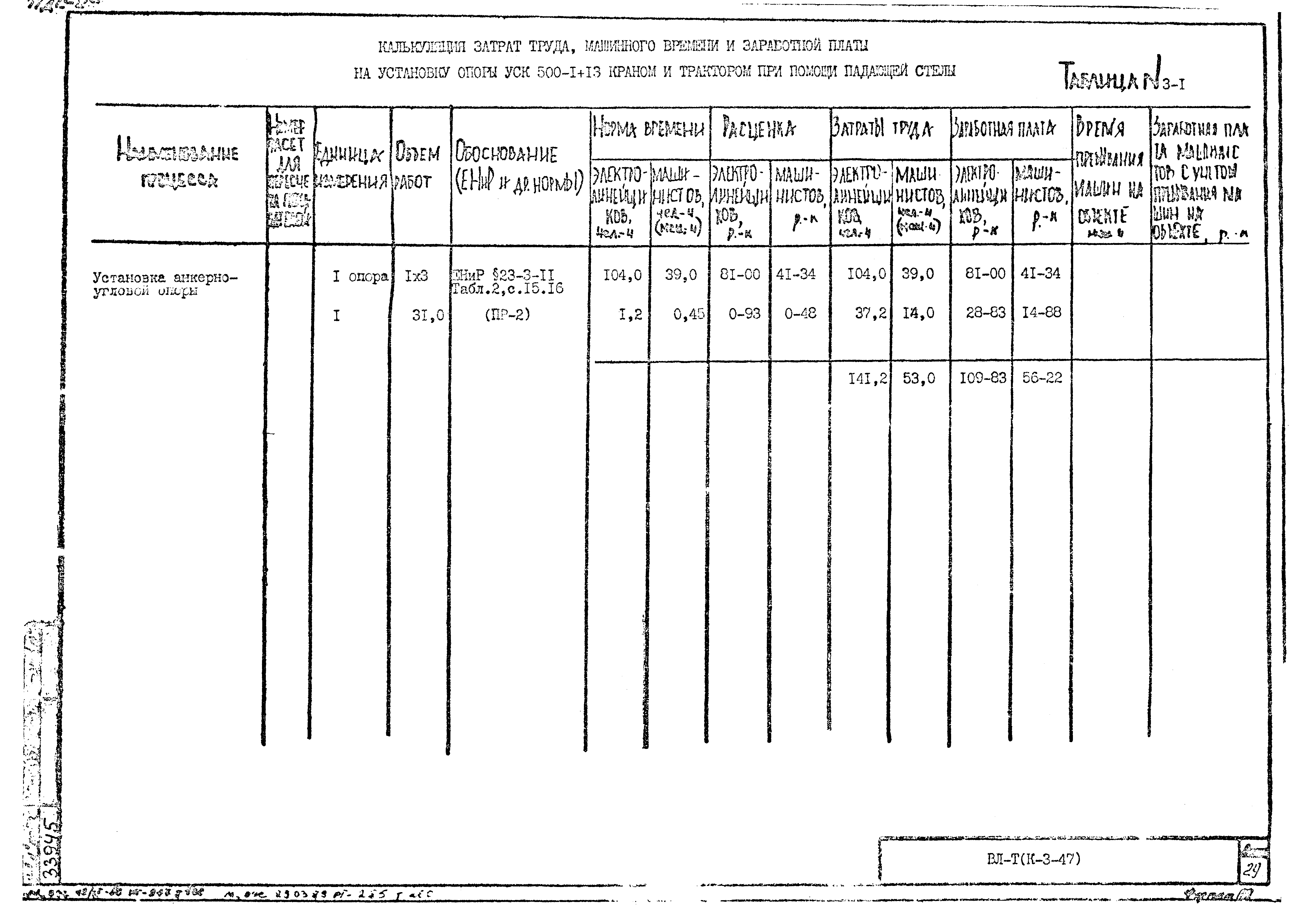 Технологическая карта К-3-47-3