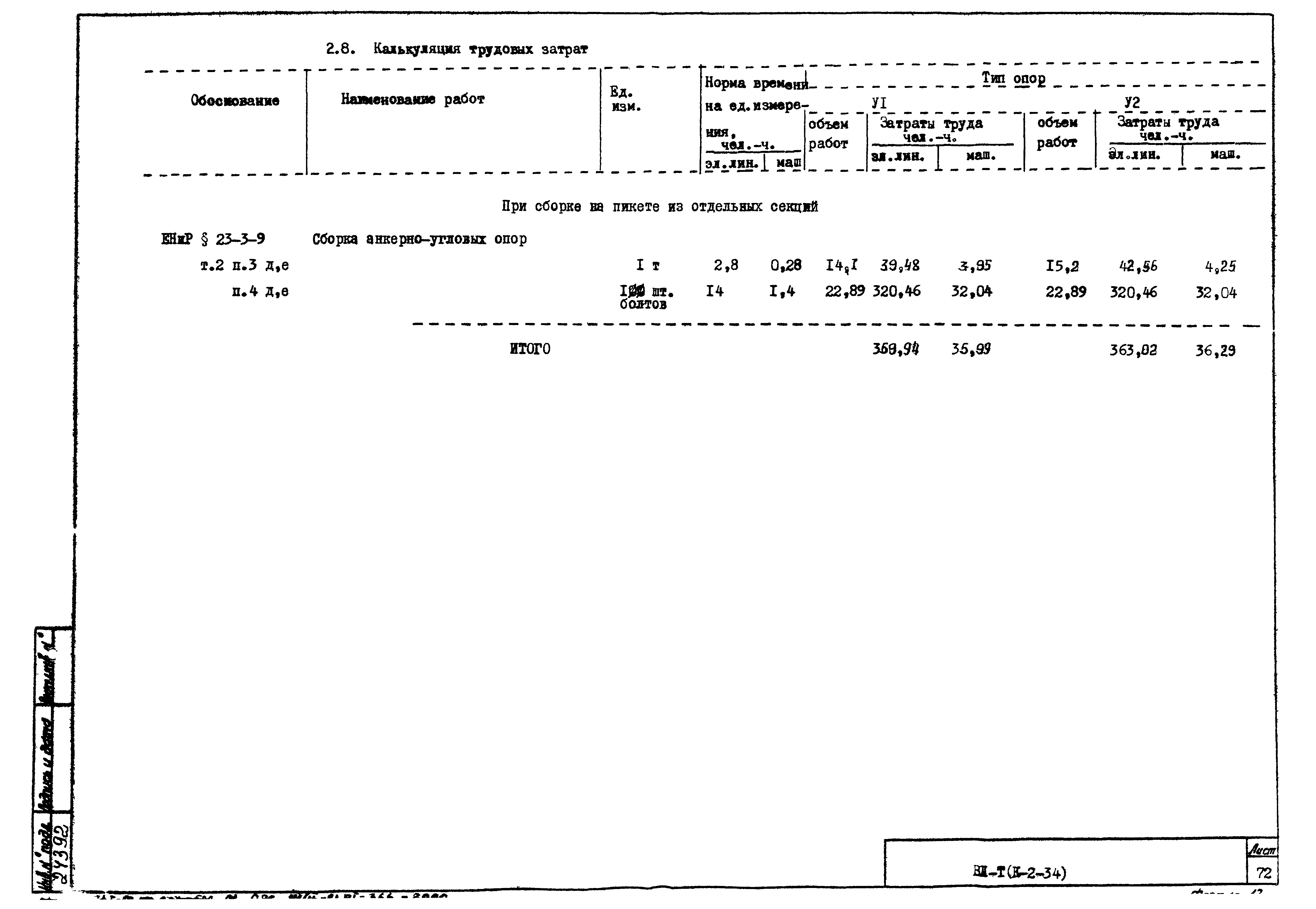 Технологическая карта К-2-34-6