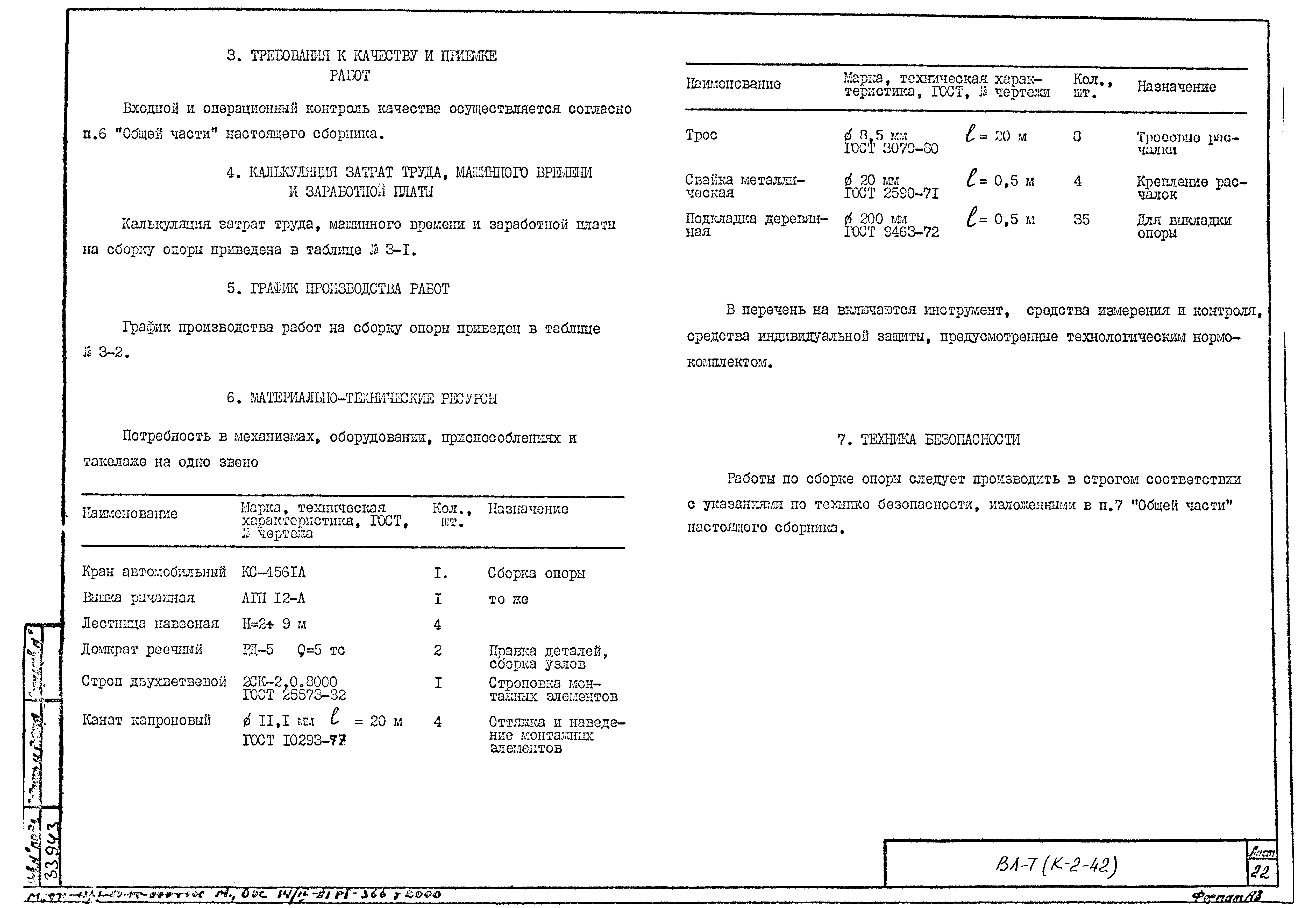 Технологическая карта К-2-42-3