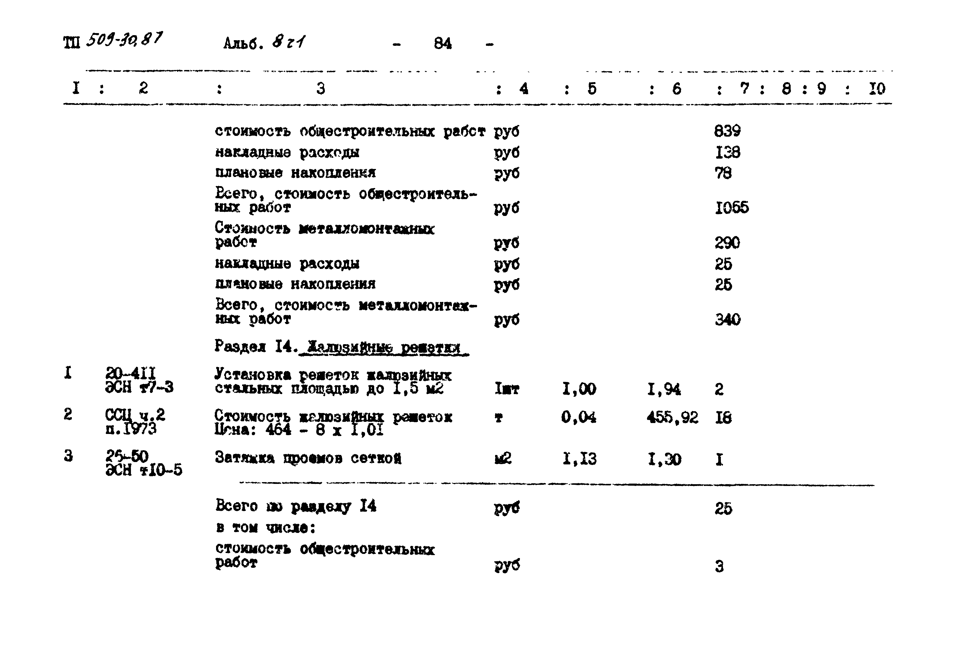 Типовой проект 509-30.87