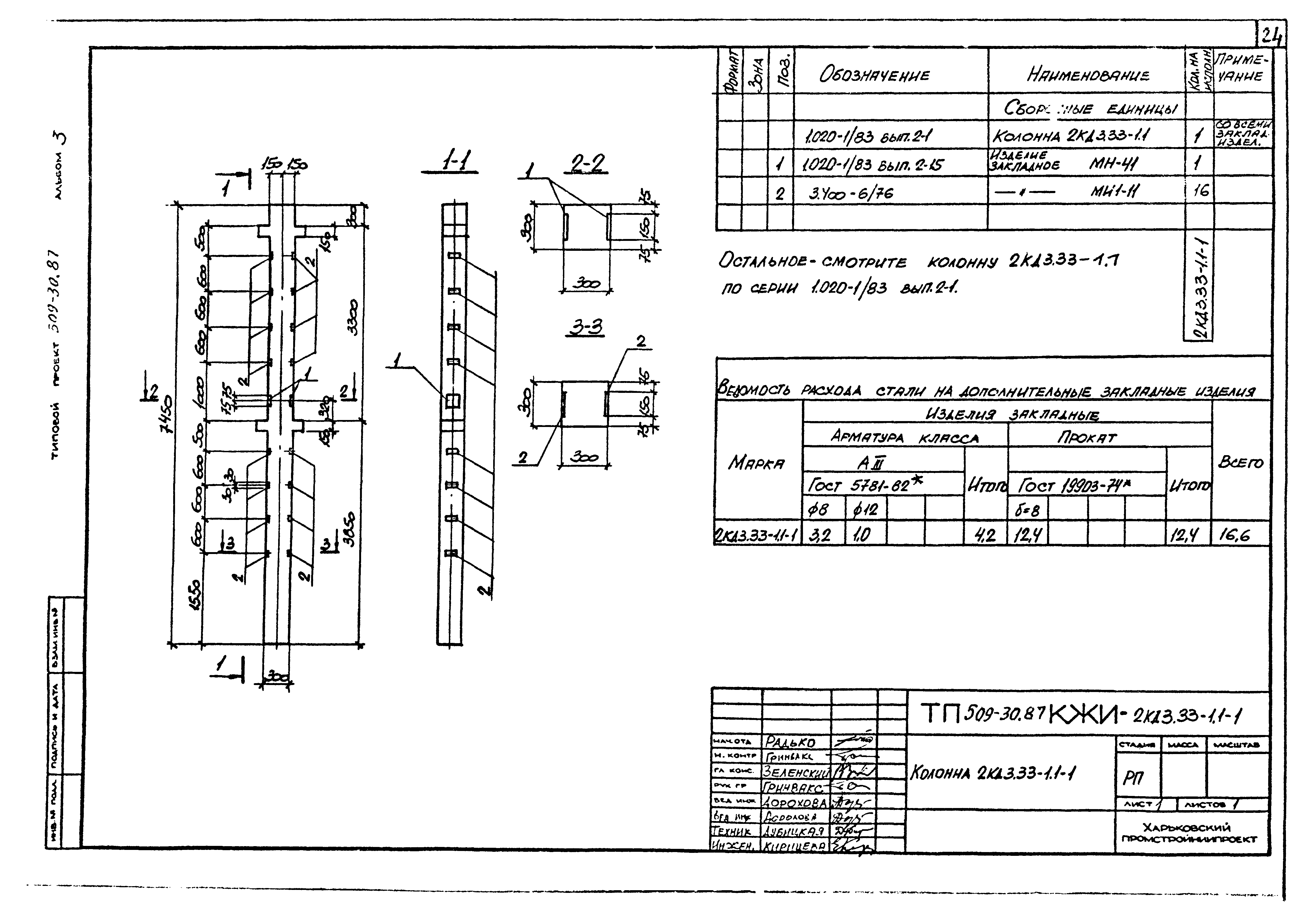 Типовой проект 509-30.87