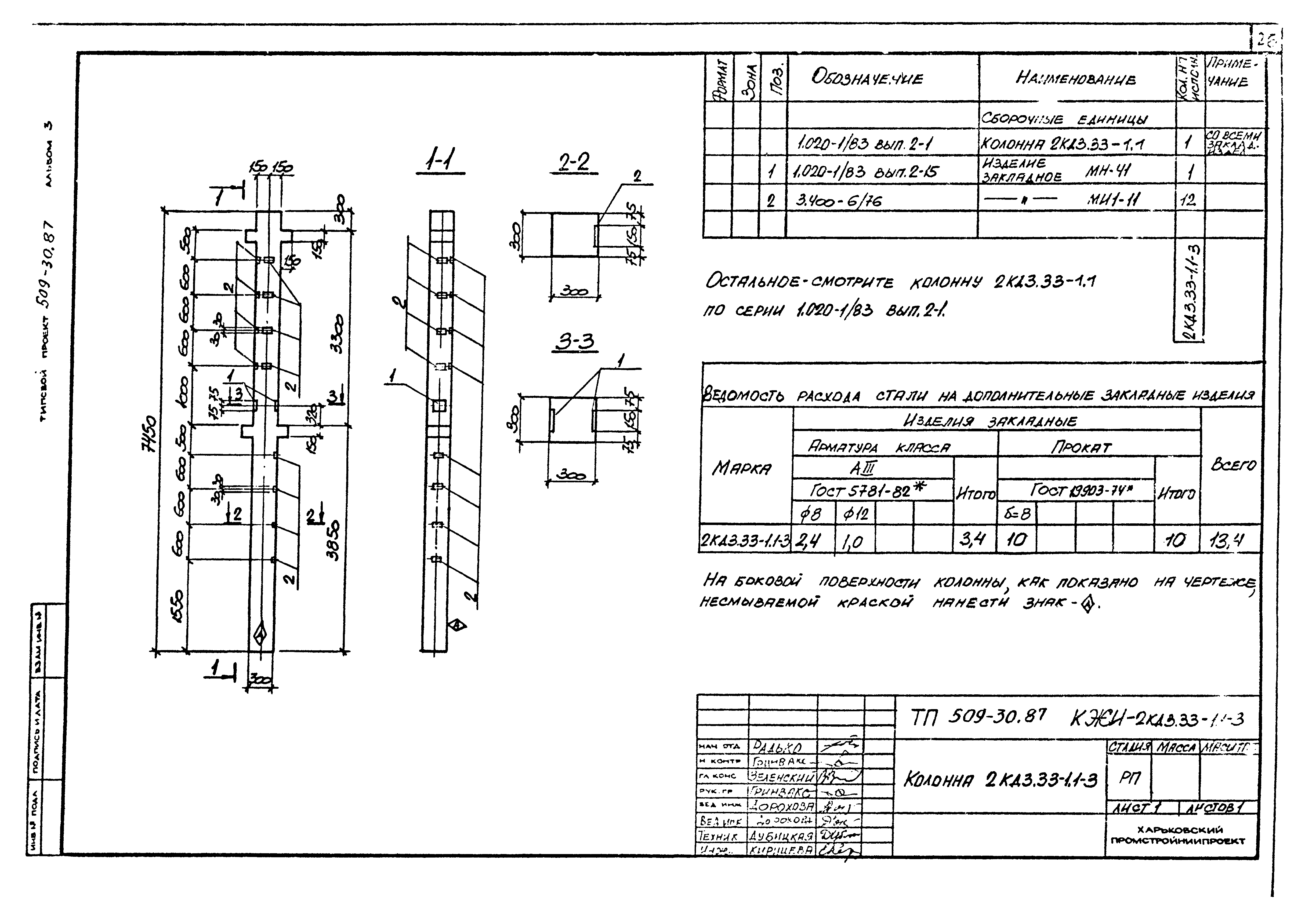 Типовой проект 509-30.87