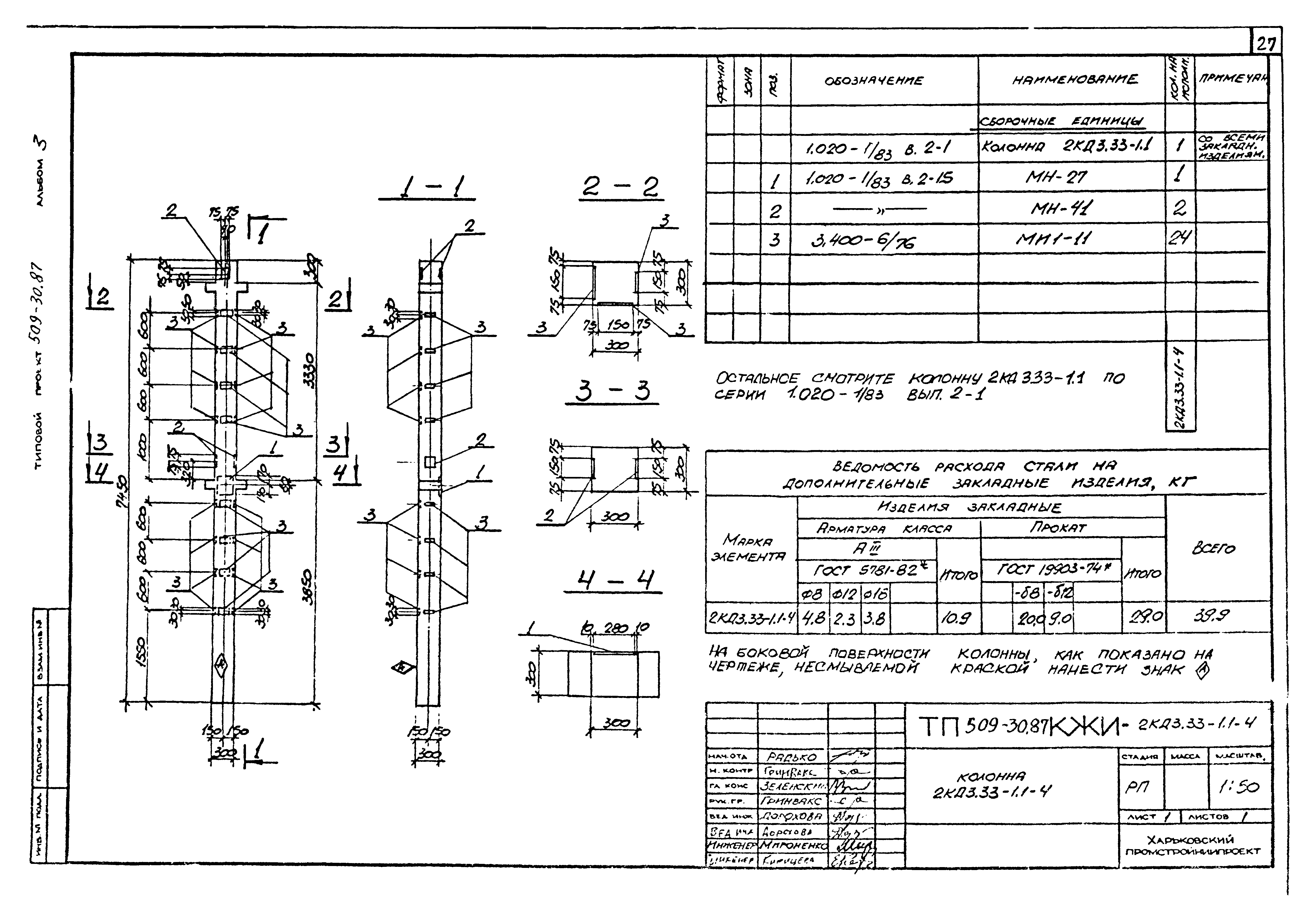 Типовой проект 509-30.87