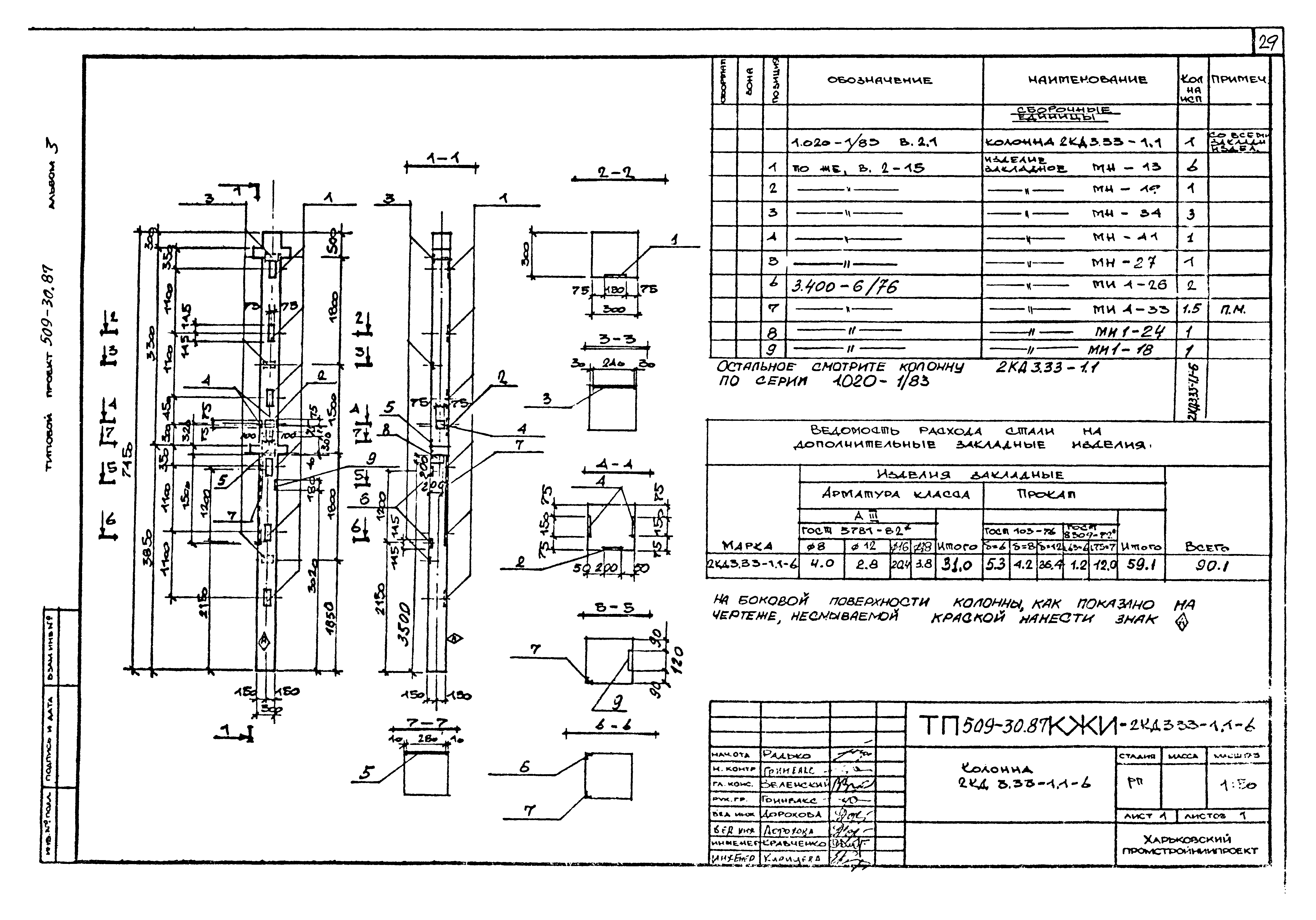 Типовой проект 509-30.87