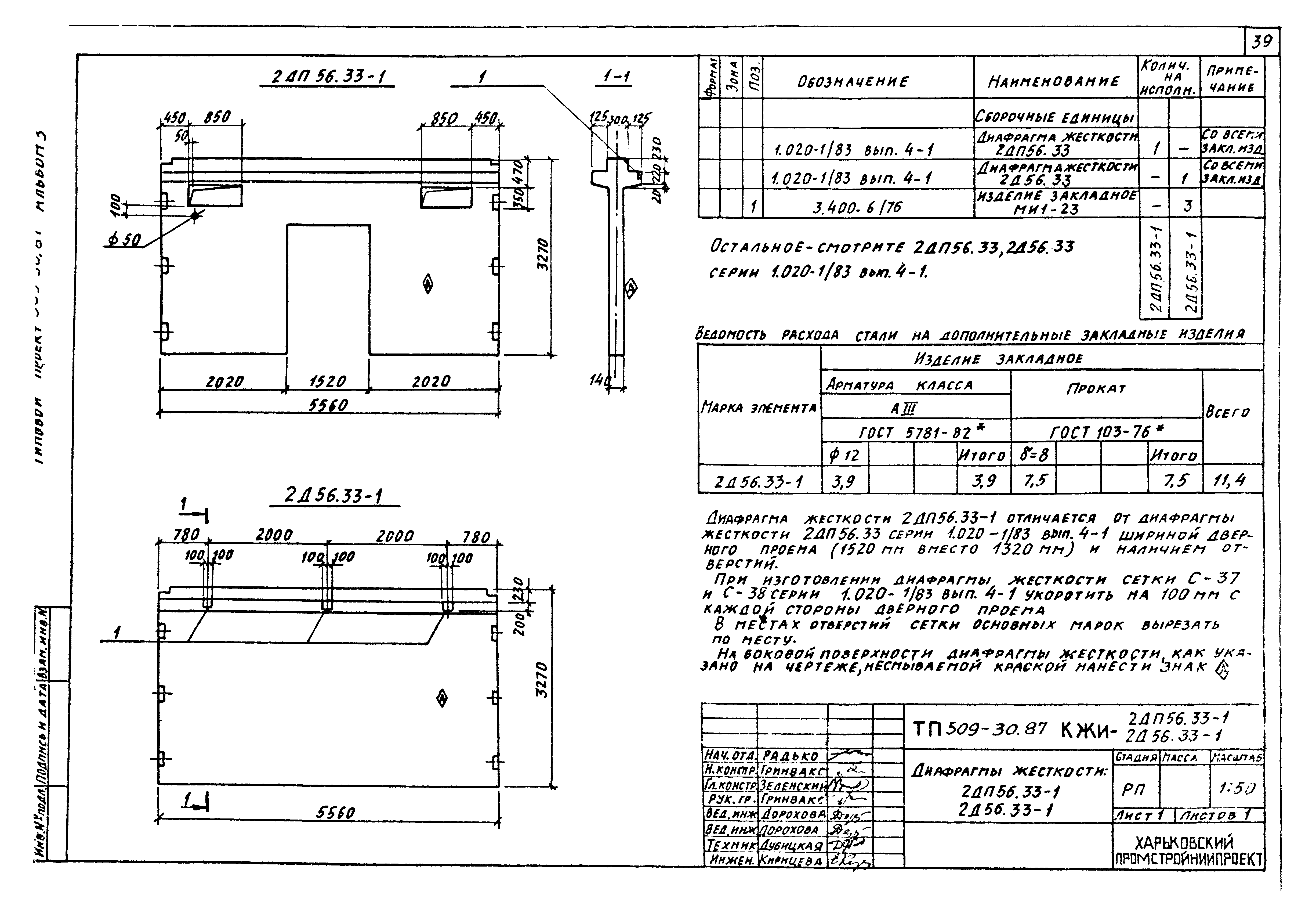Типовой проект 509-30.87