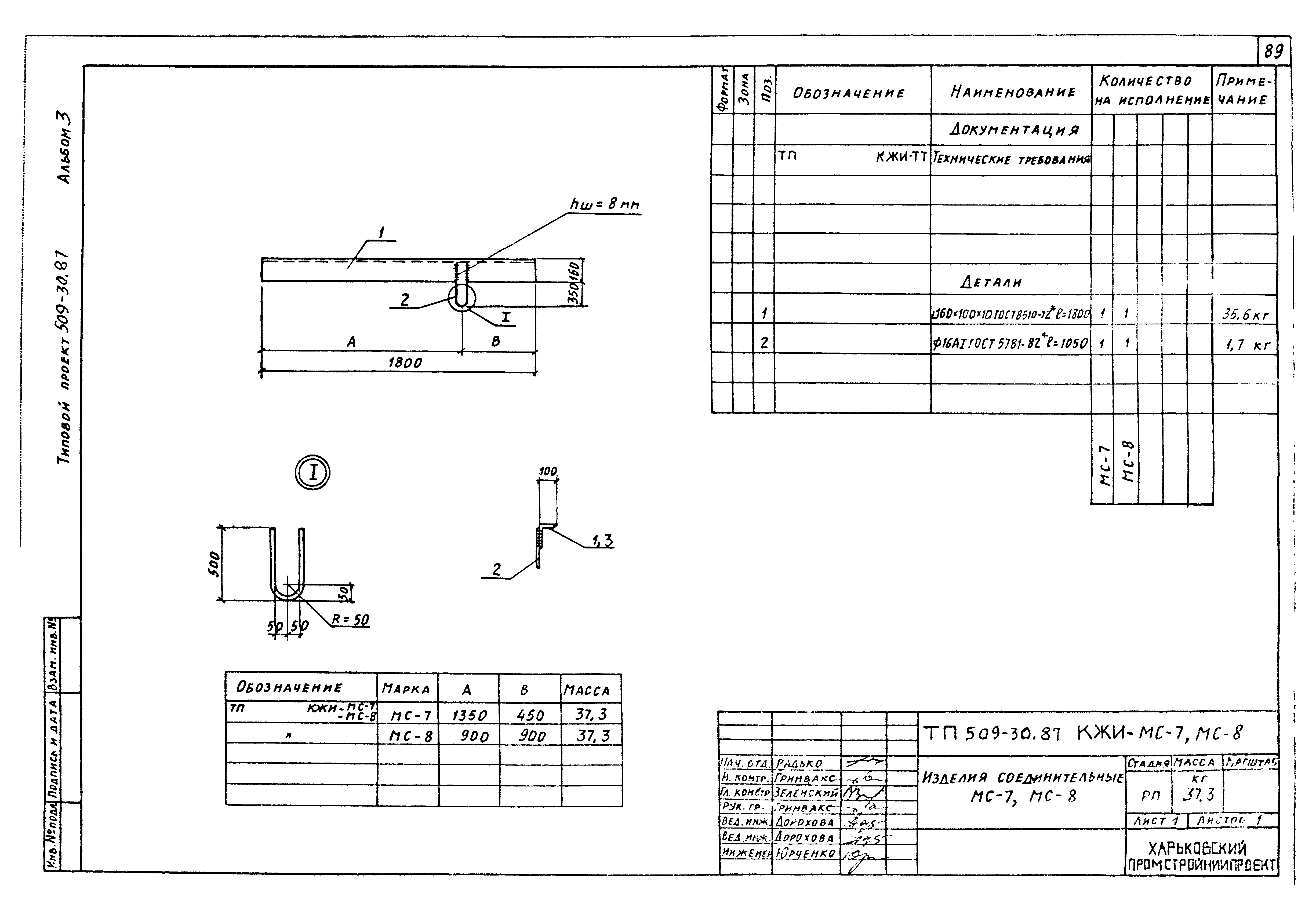 Типовой проект 509-30.87