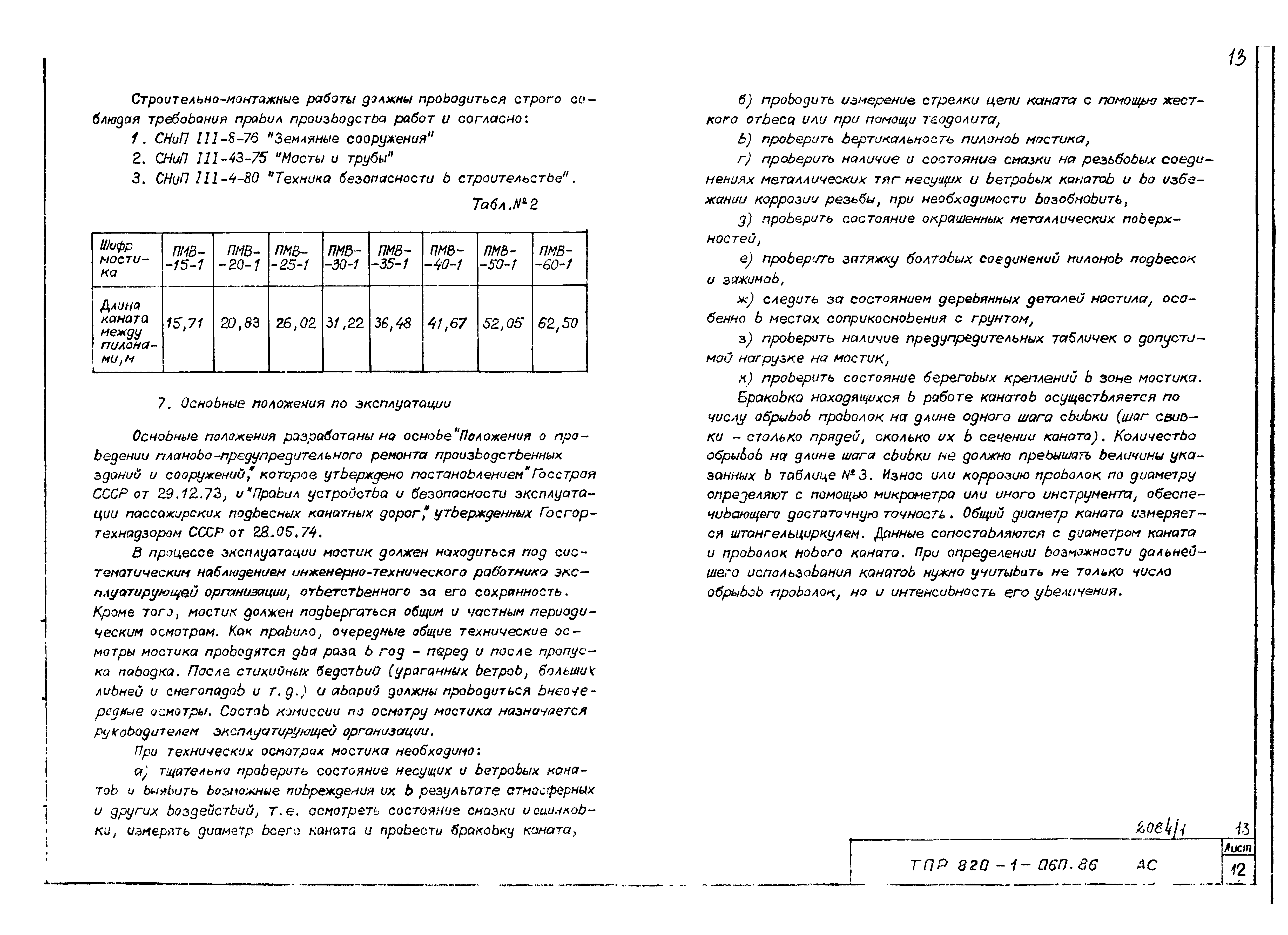 Типовые проектные решения 820-1-060.86