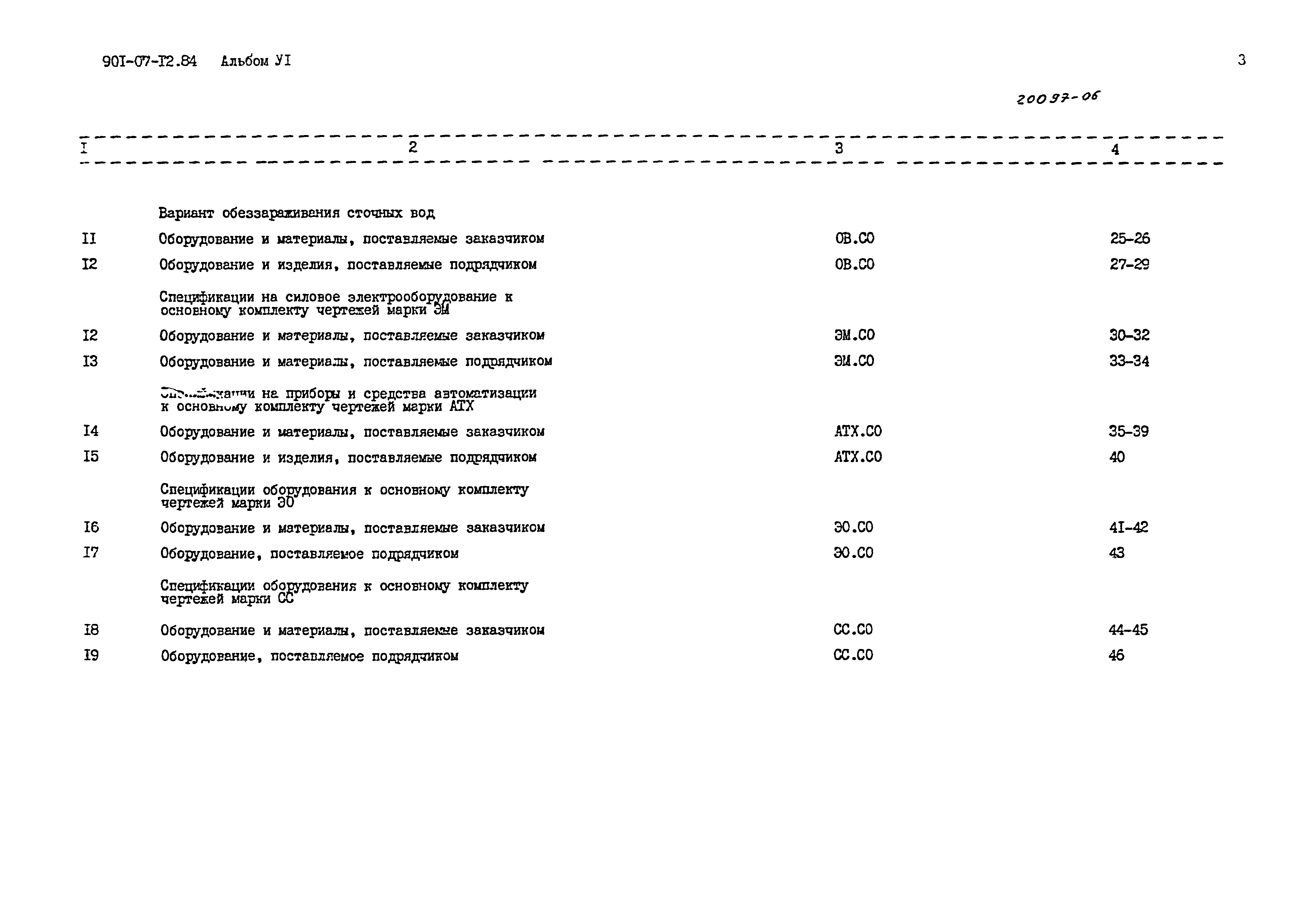 Типовые проектные решения 901-07-12.84