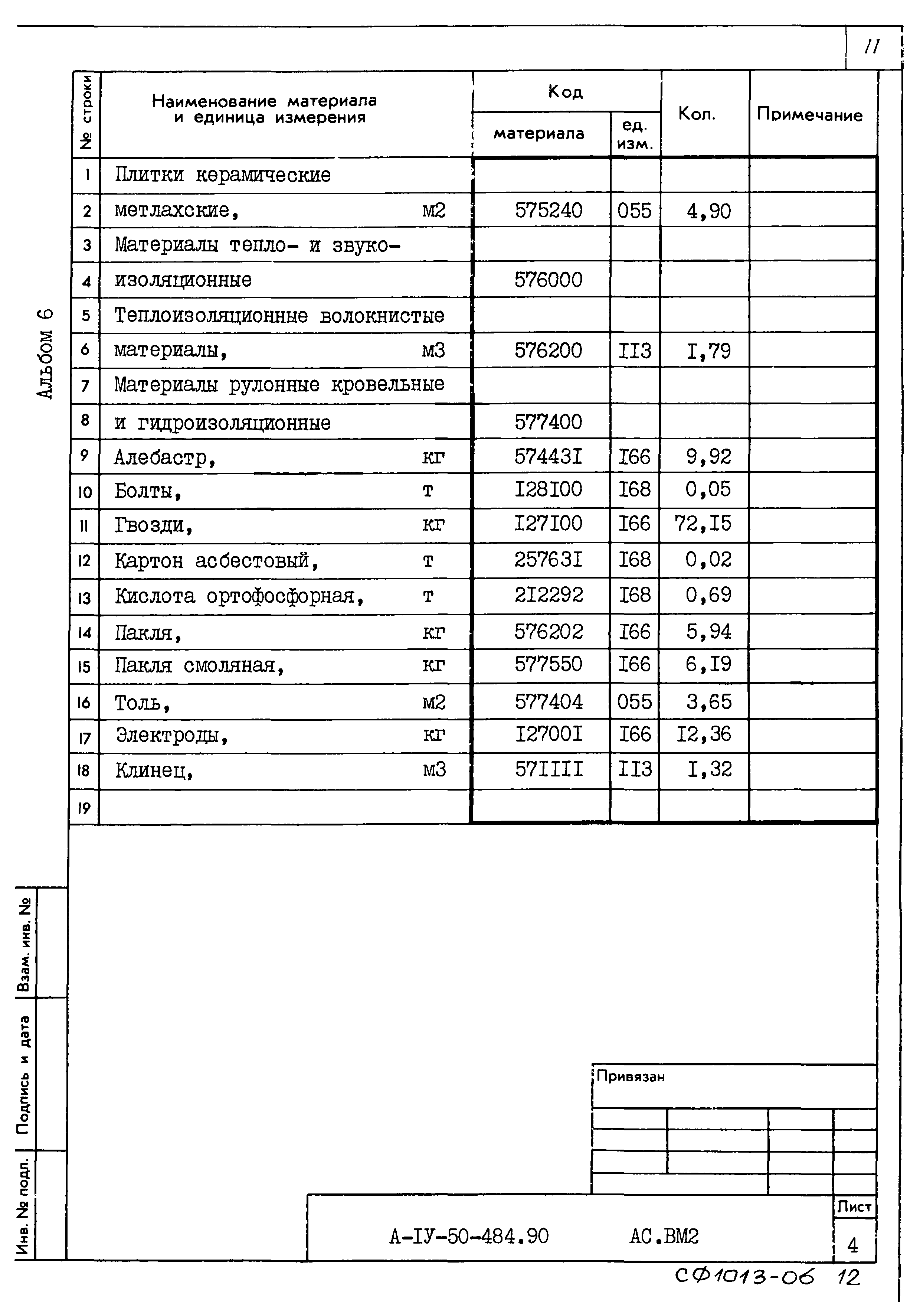 Типовой проект А-IV-50-484.90