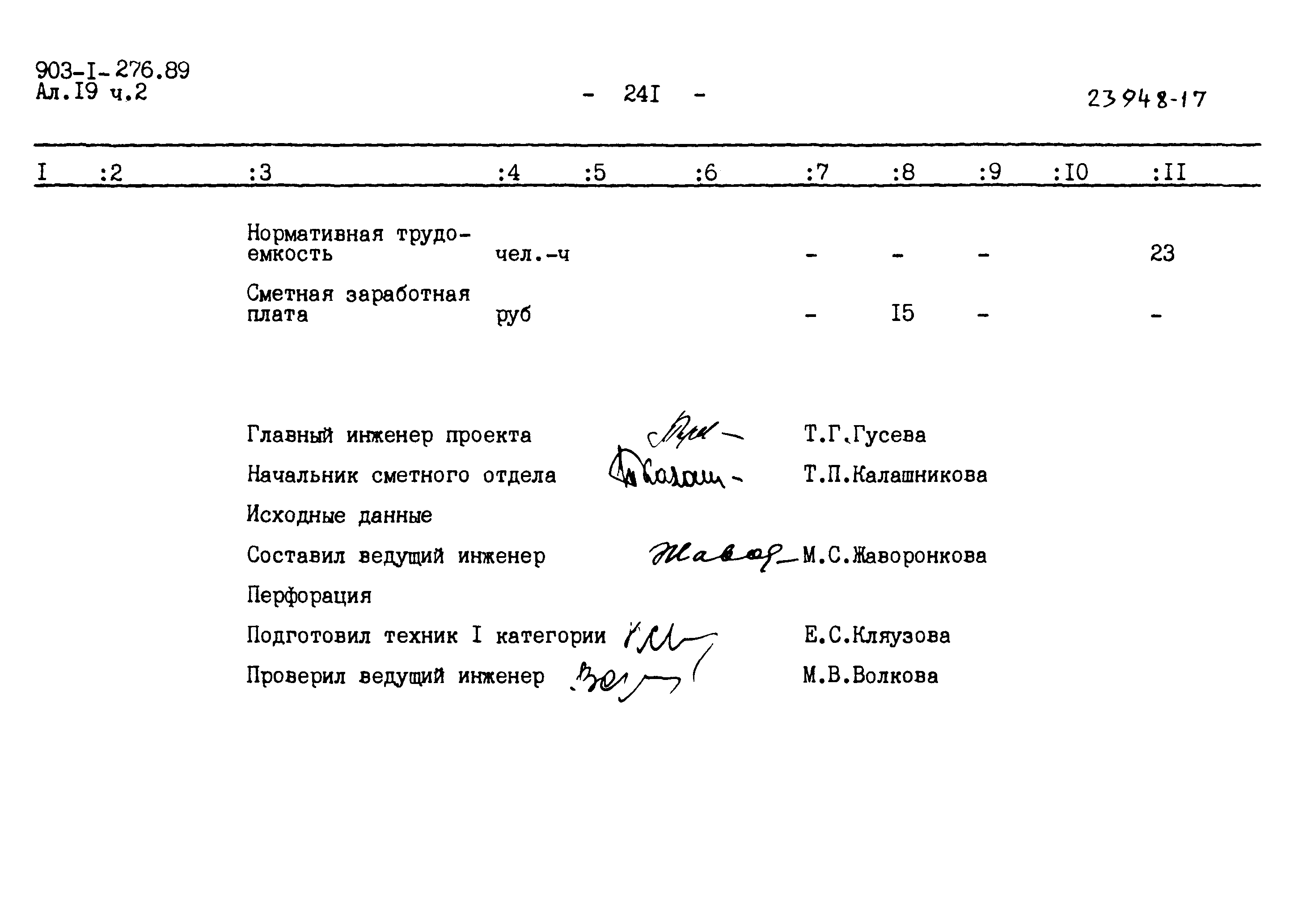 Типовой проект 903-1-276.89