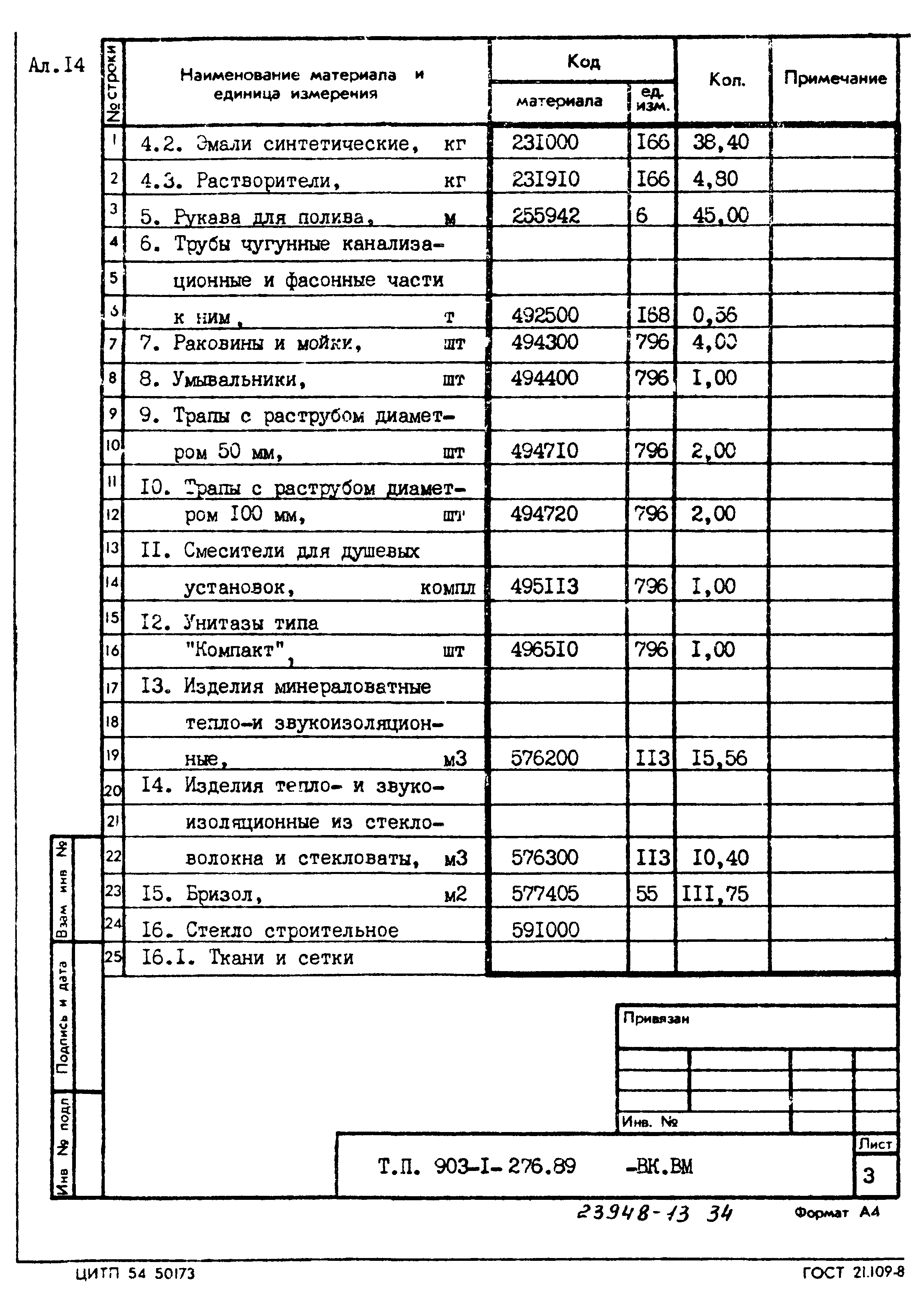 Типовой проект 903-1-276.89