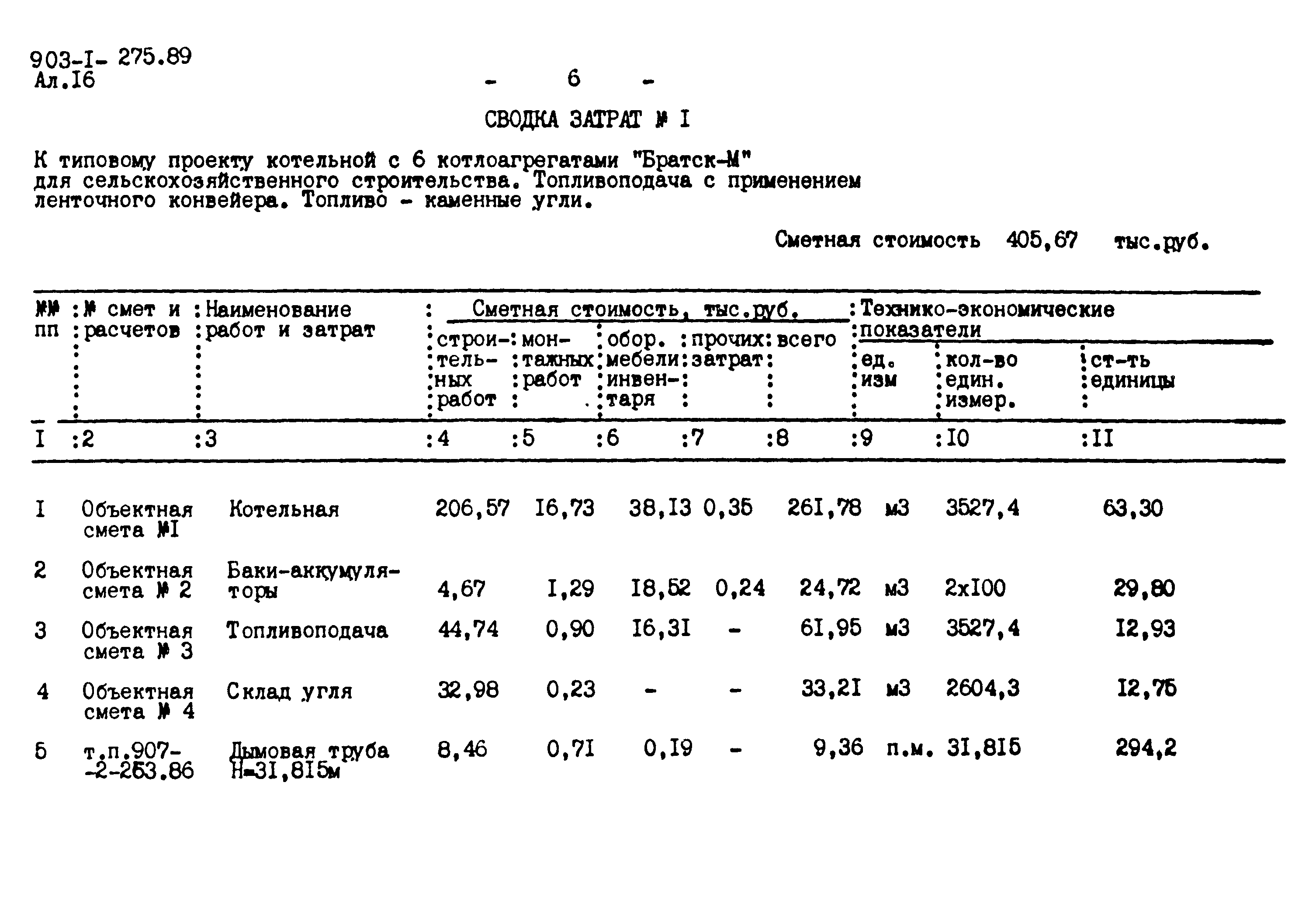 Типовой проект 903-1-275.89