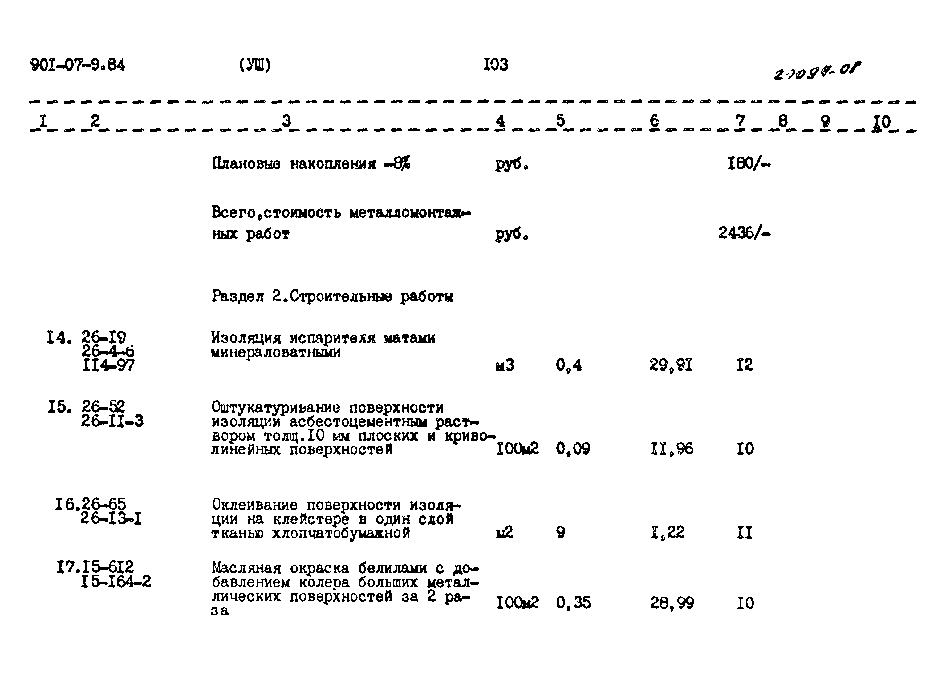 Типовые проектные решения 901-07-9.84