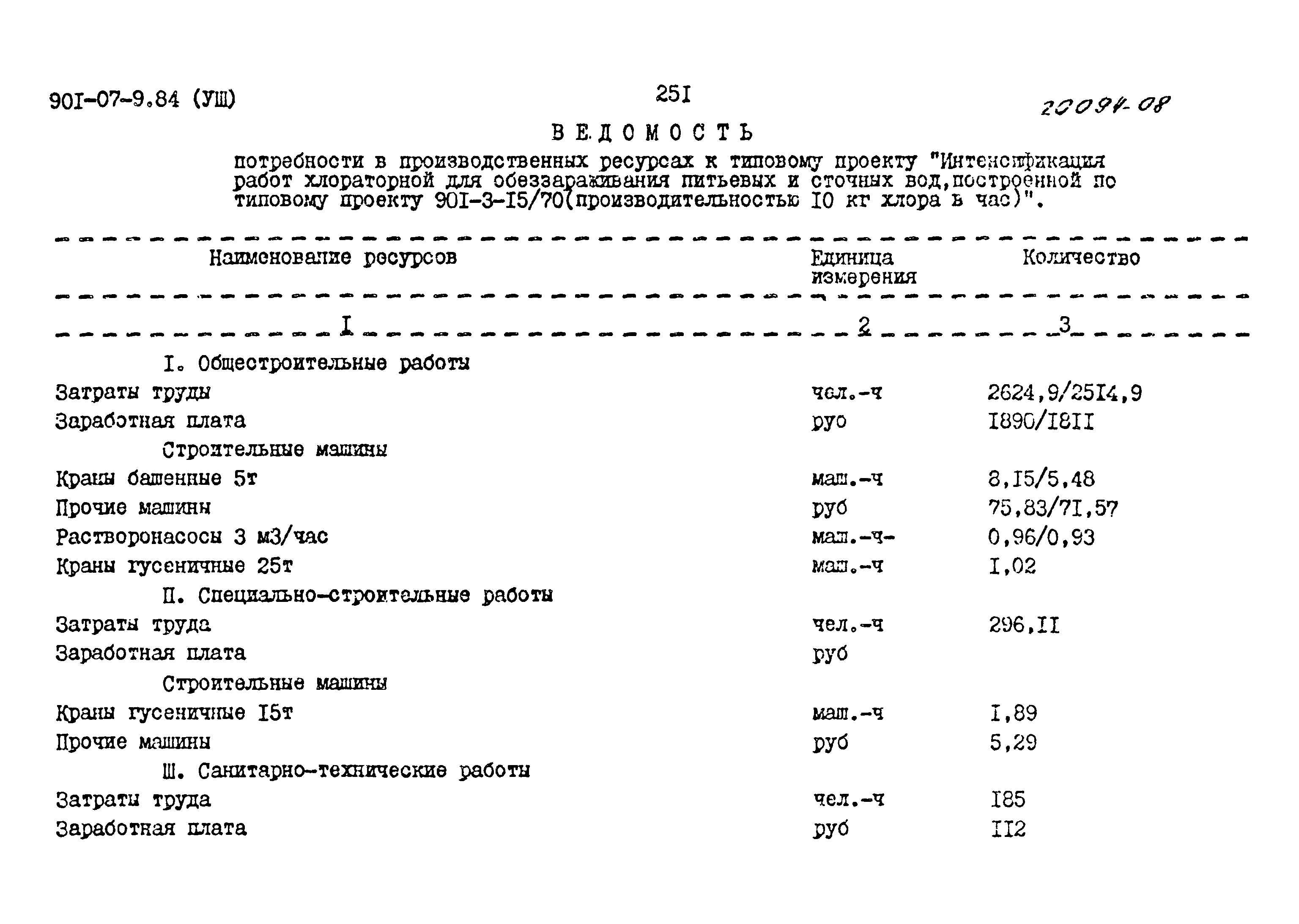 Типовые проектные решения 901-07-9.84