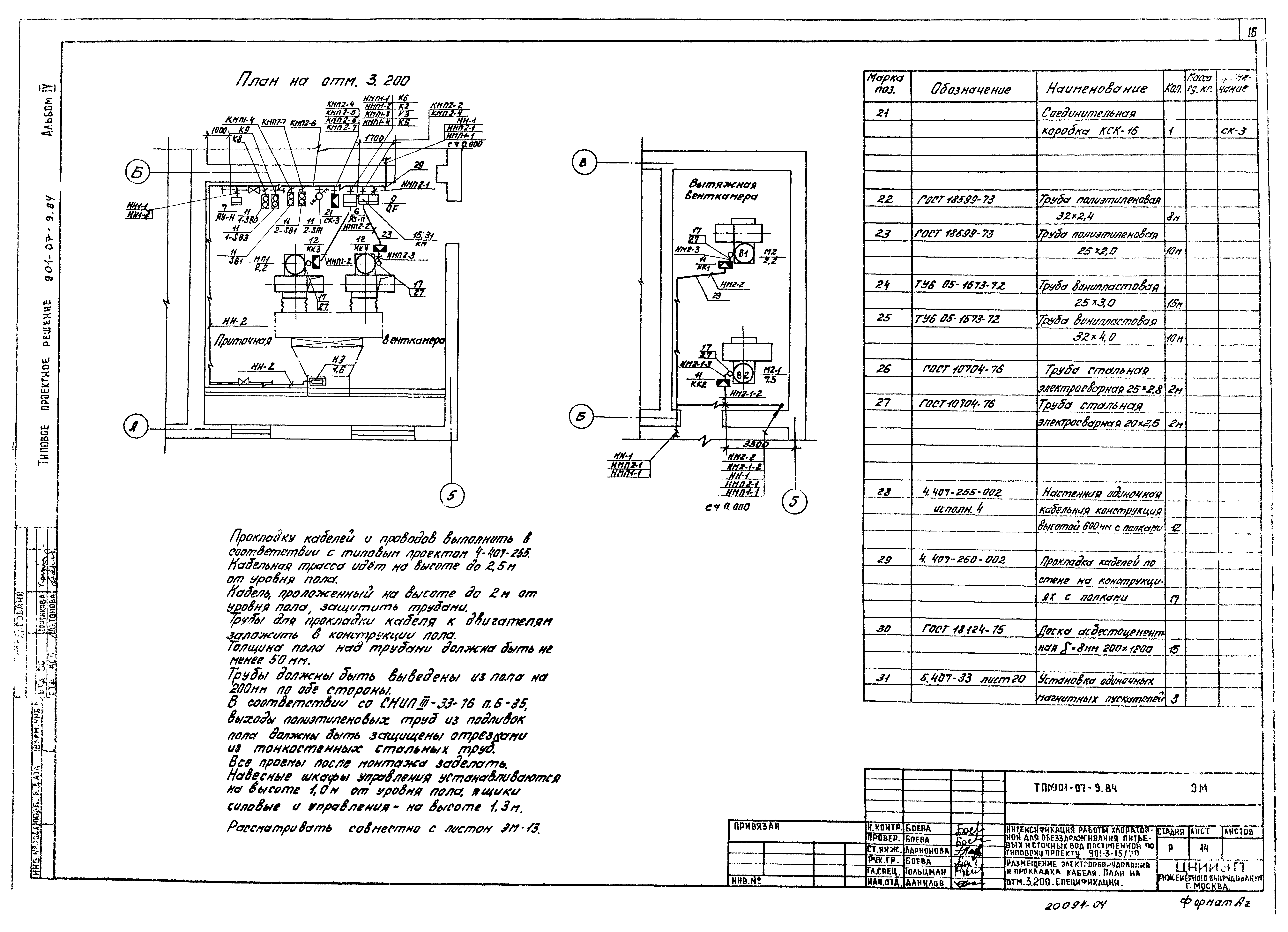 Типовые проектные решения 901-07-9.84