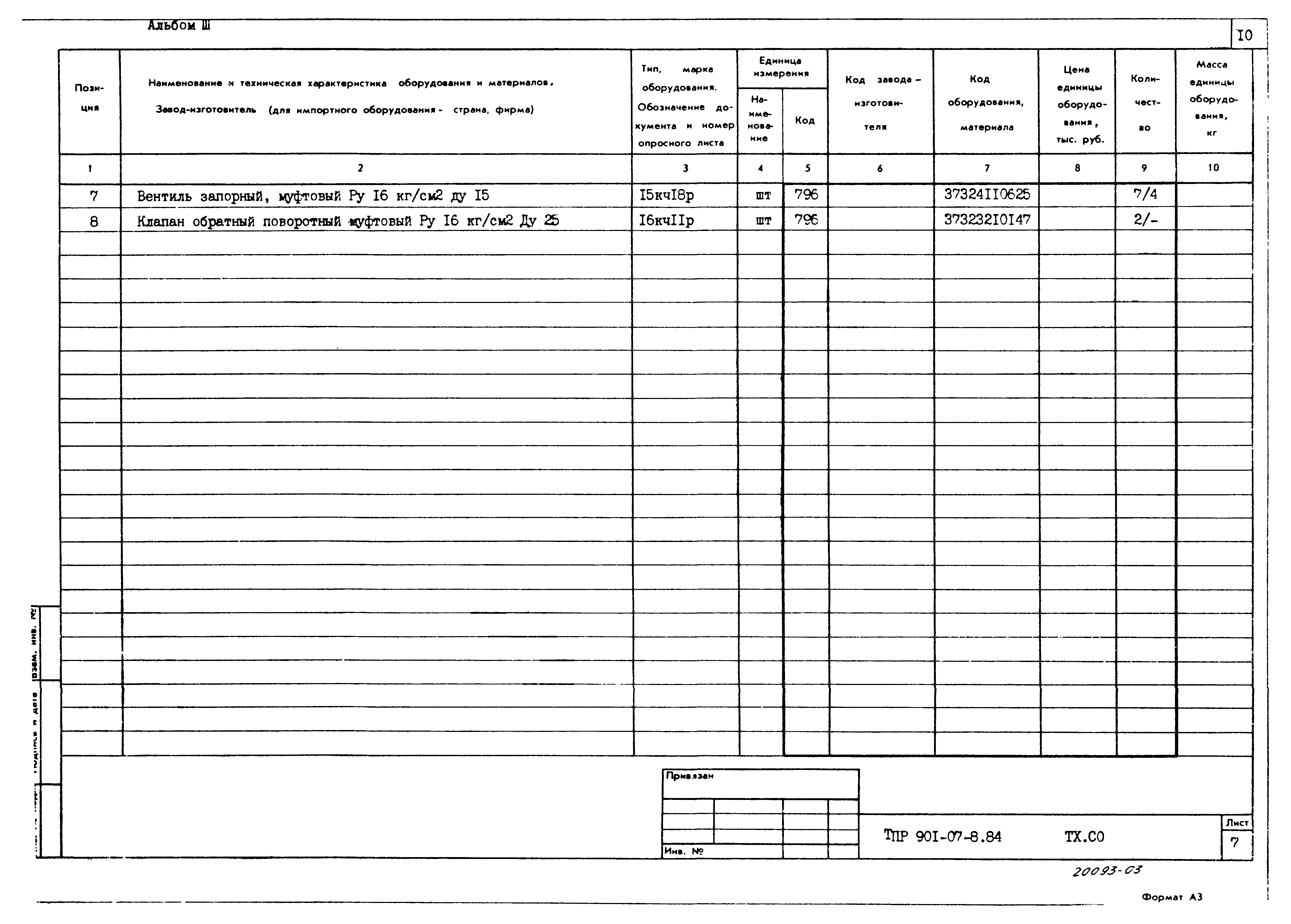 Типовые проектные решения 901-07-8.84