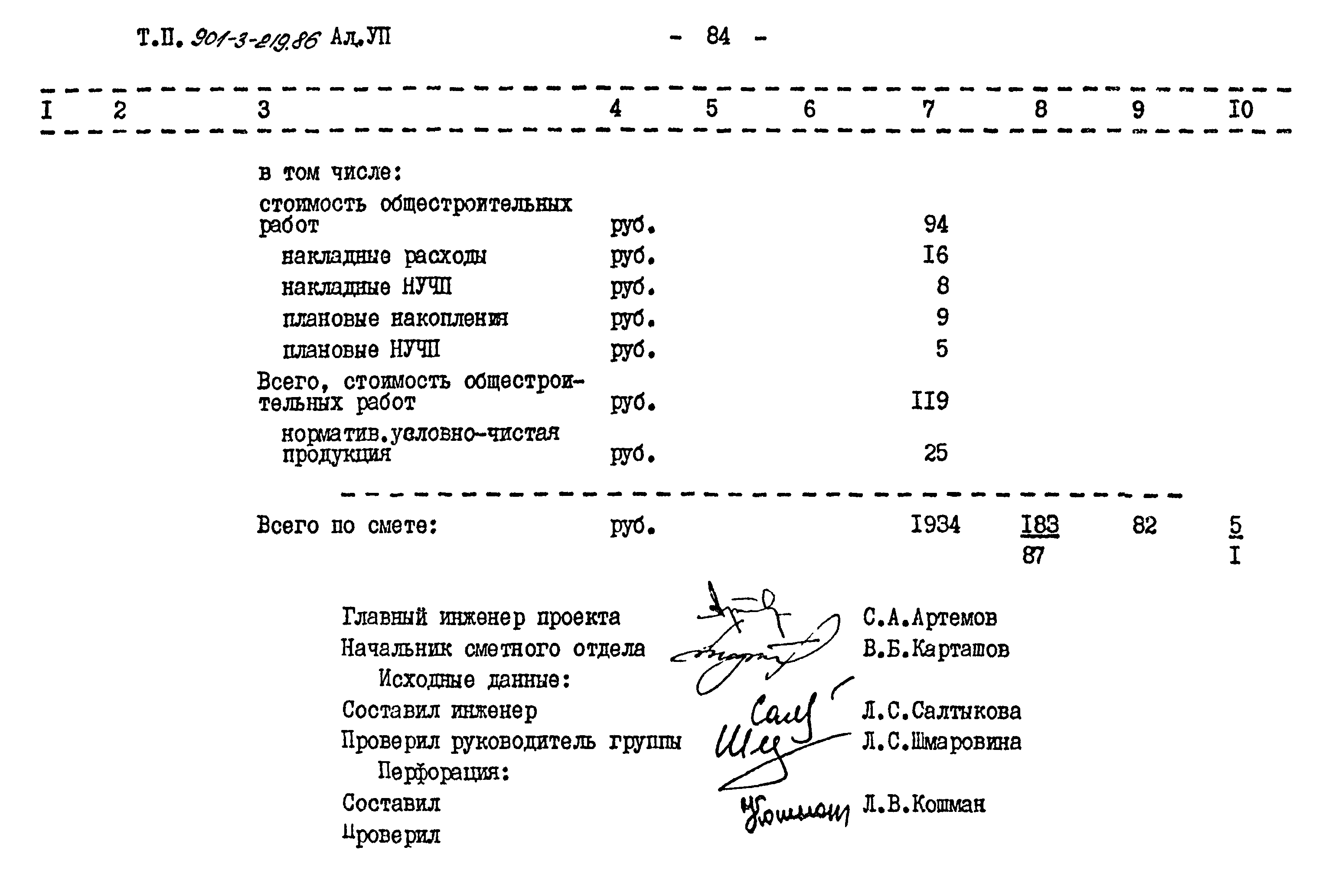 Типовой проект 901-3-219.86