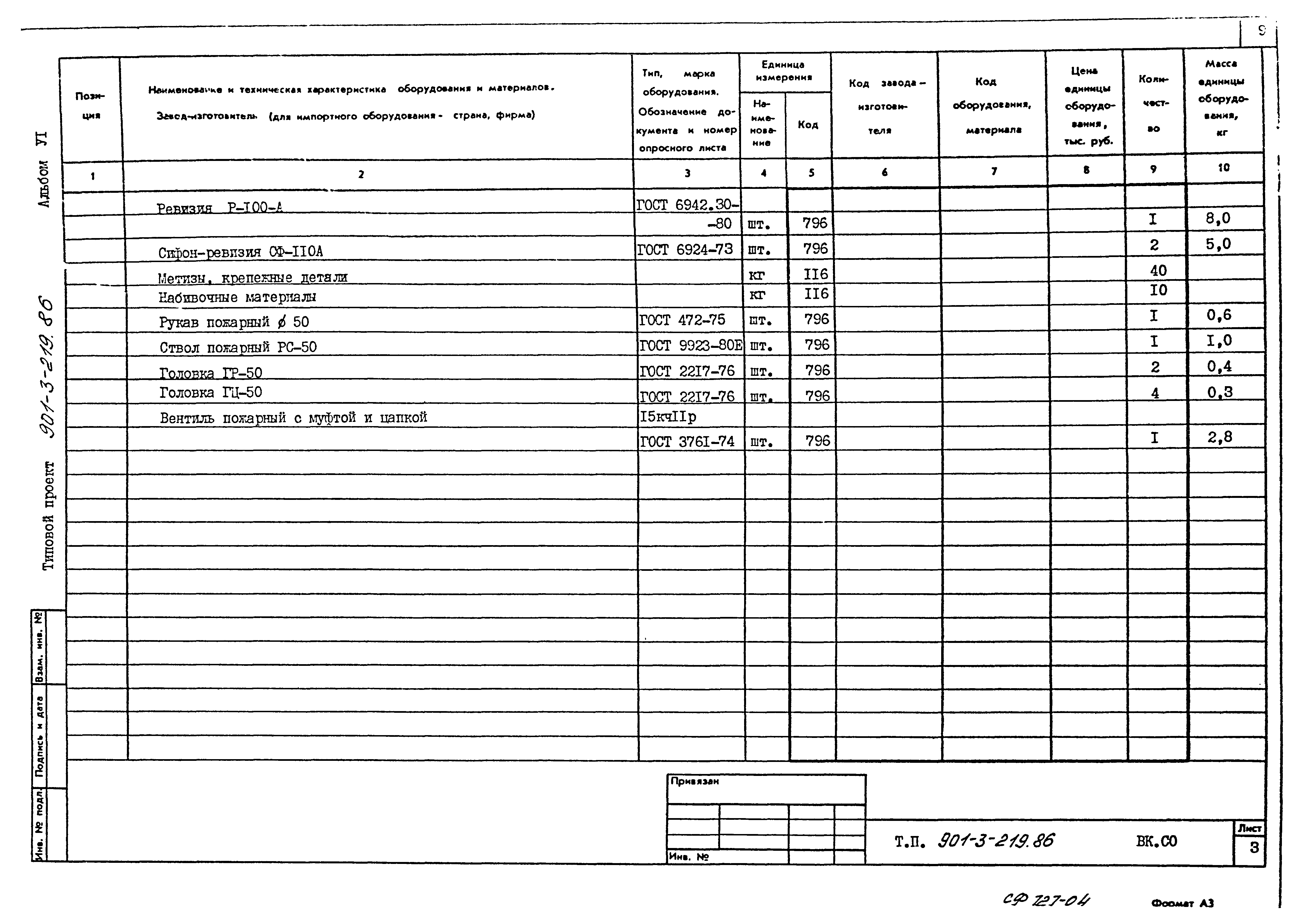 Типовой проект 901-3-219.86