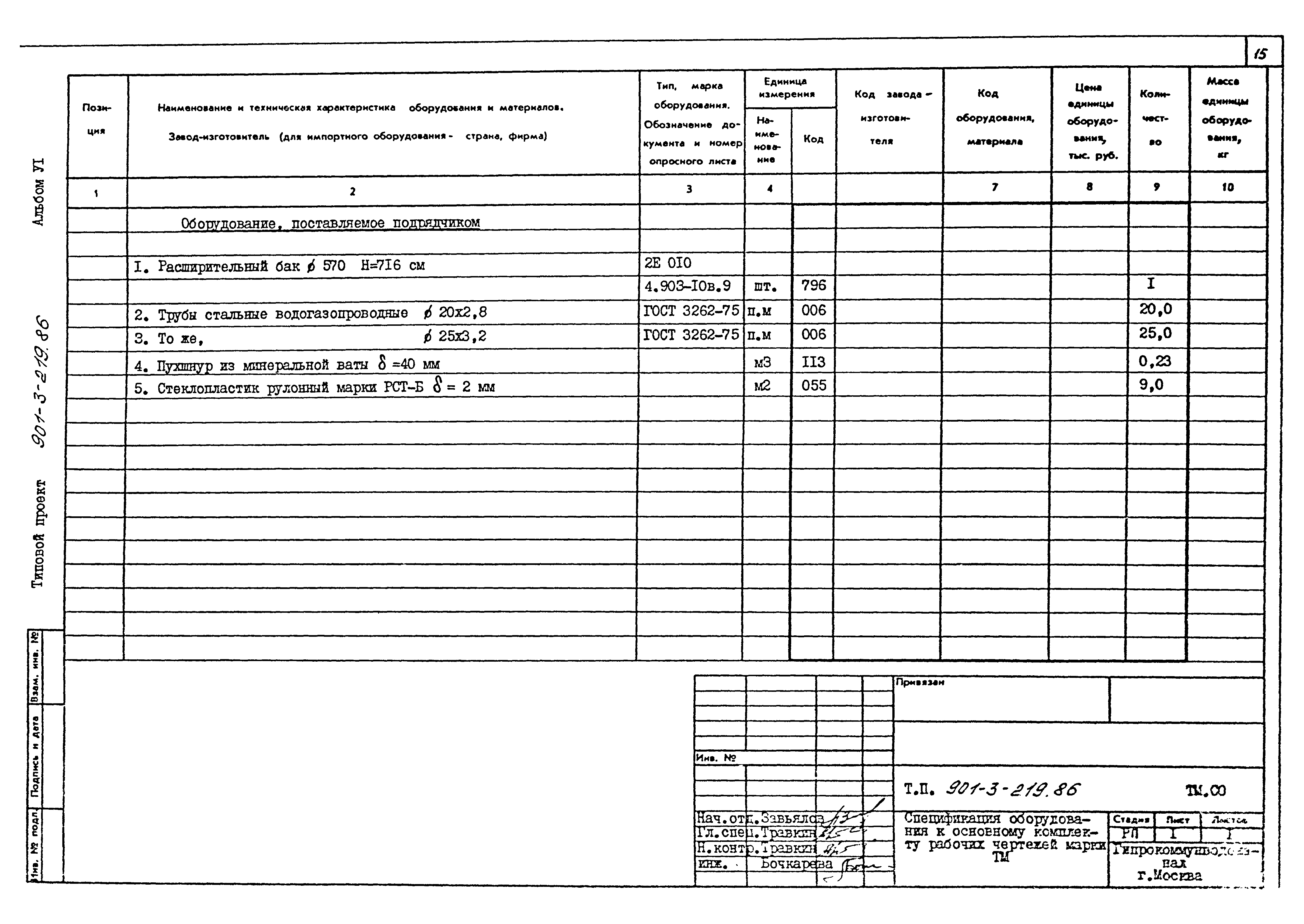 Типовой проект 901-3-219.86