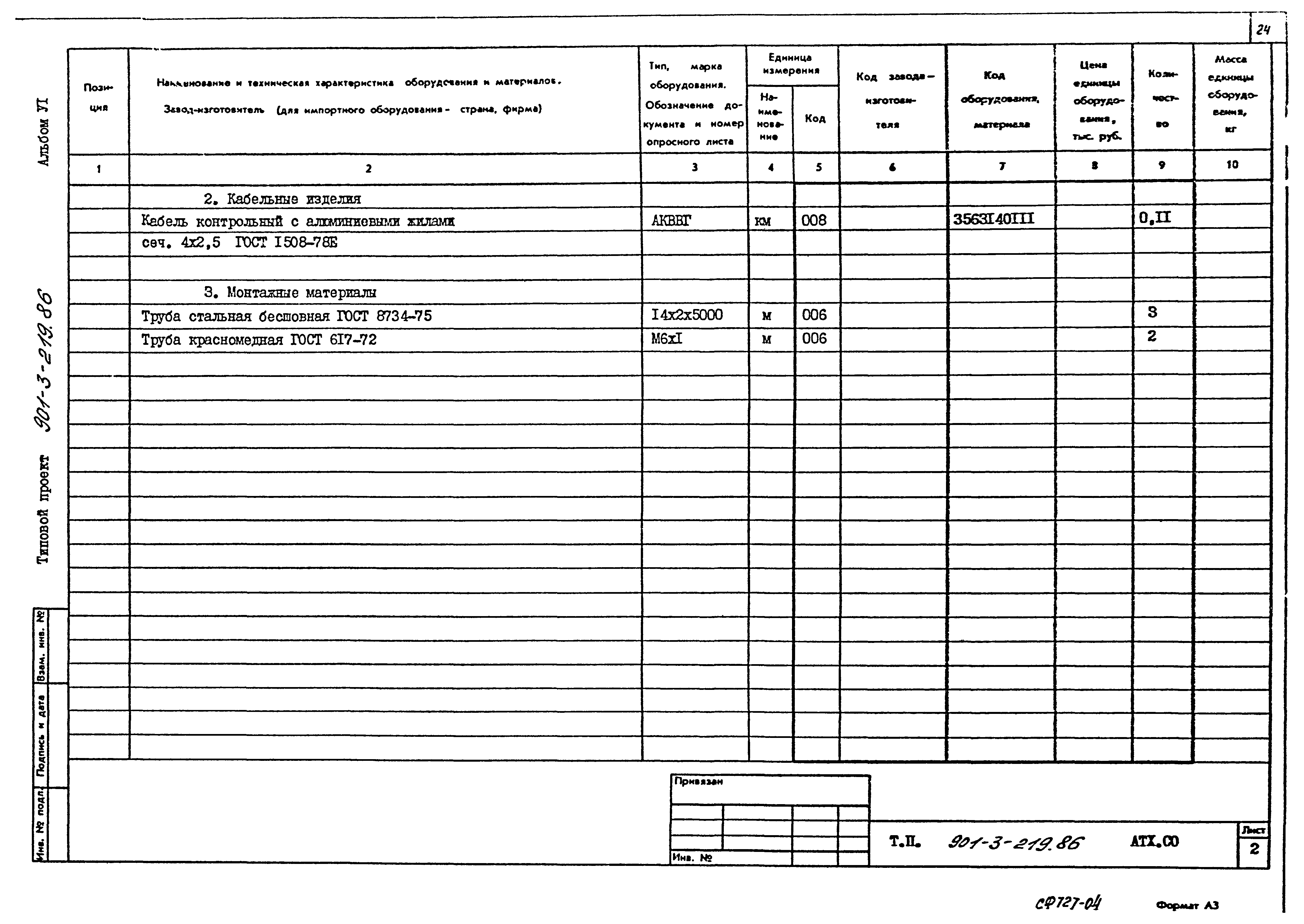 Типовой проект 901-3-219.86