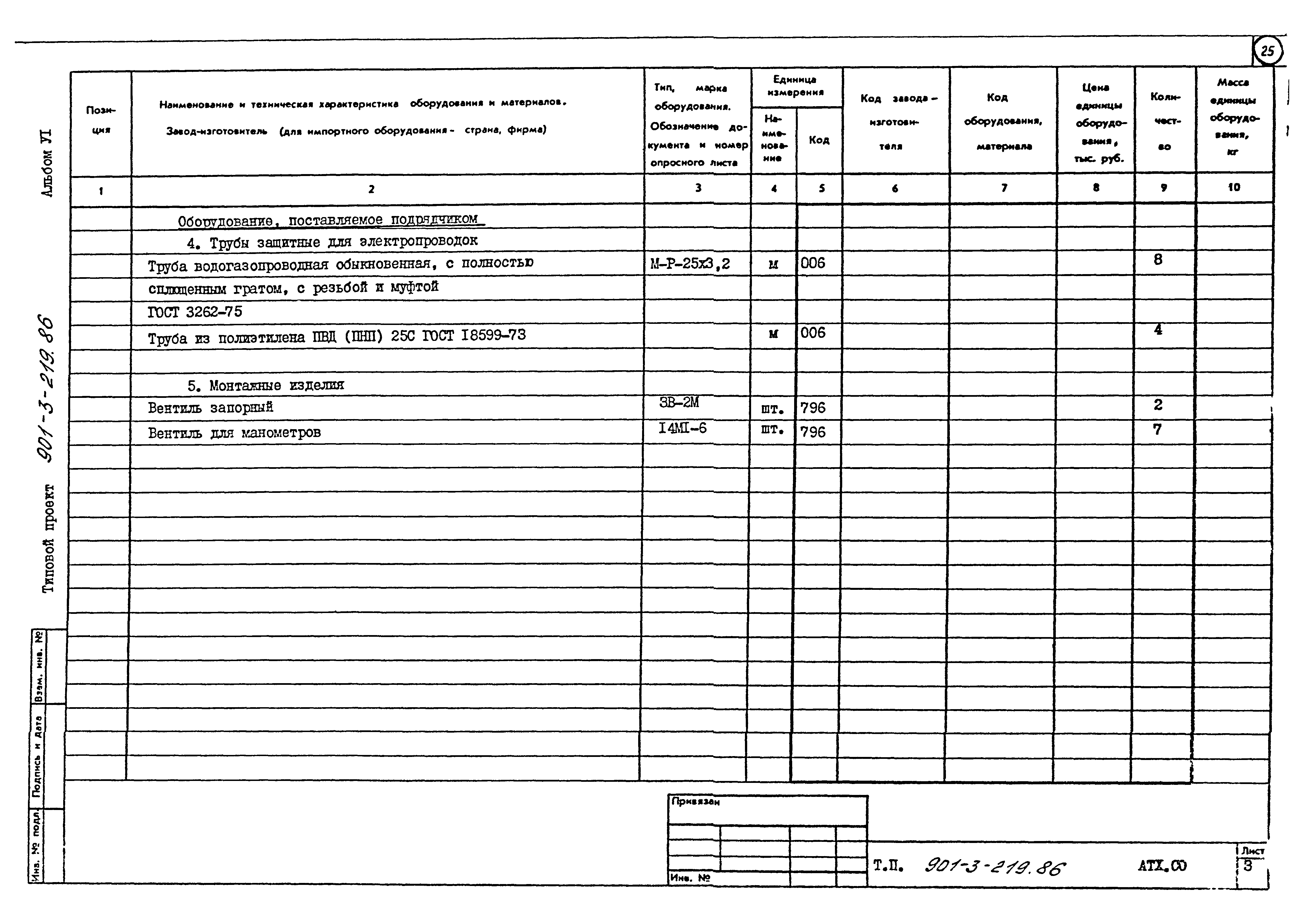 Типовой проект 901-3-219.86