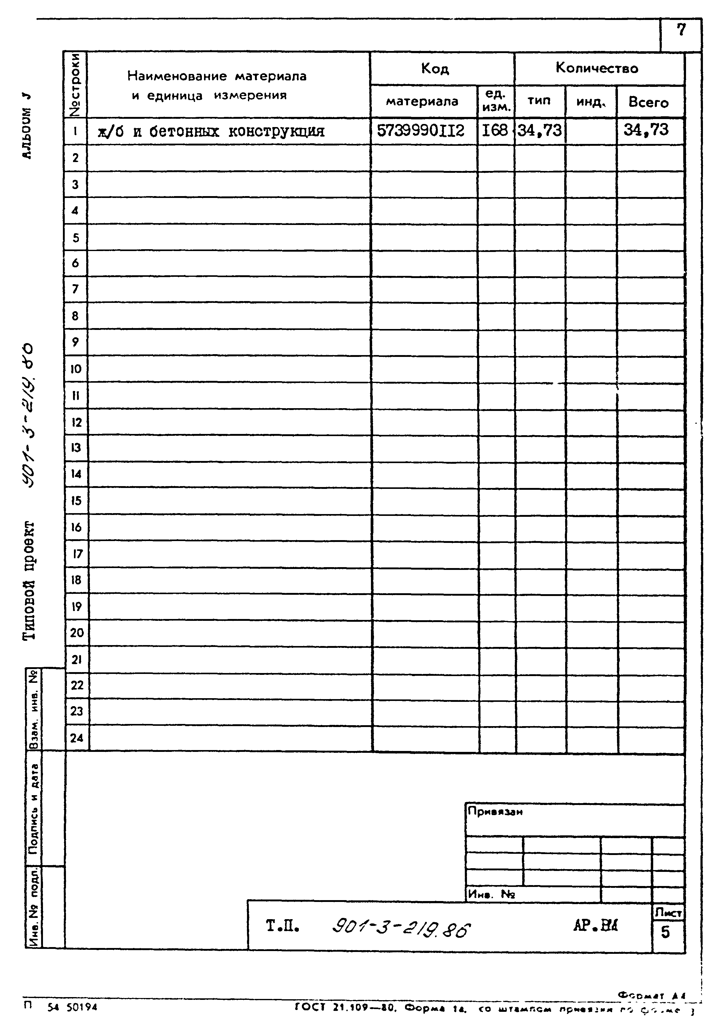 Типовой проект 901-3-219.86