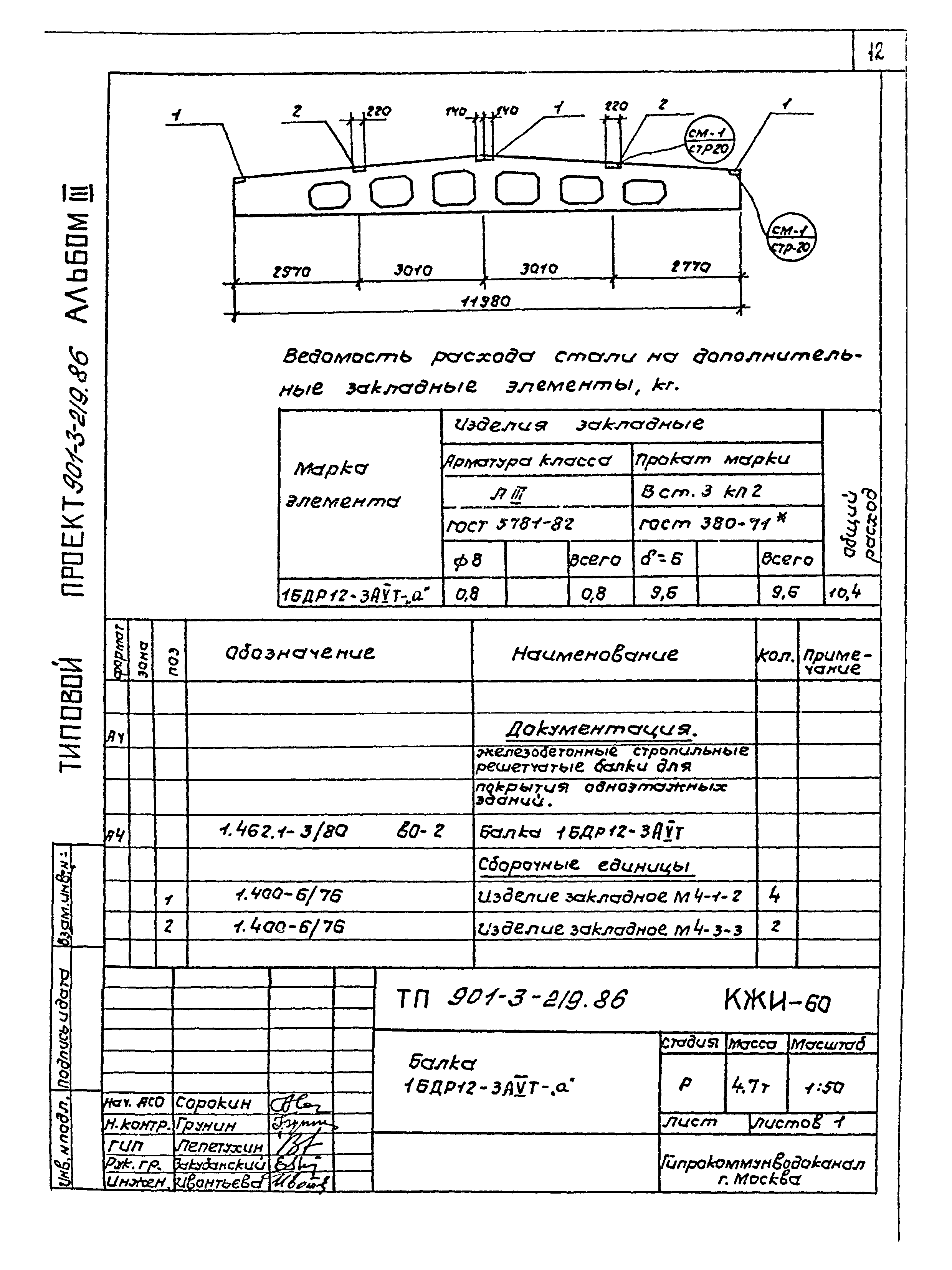 Типовой проект 901-3-219.86