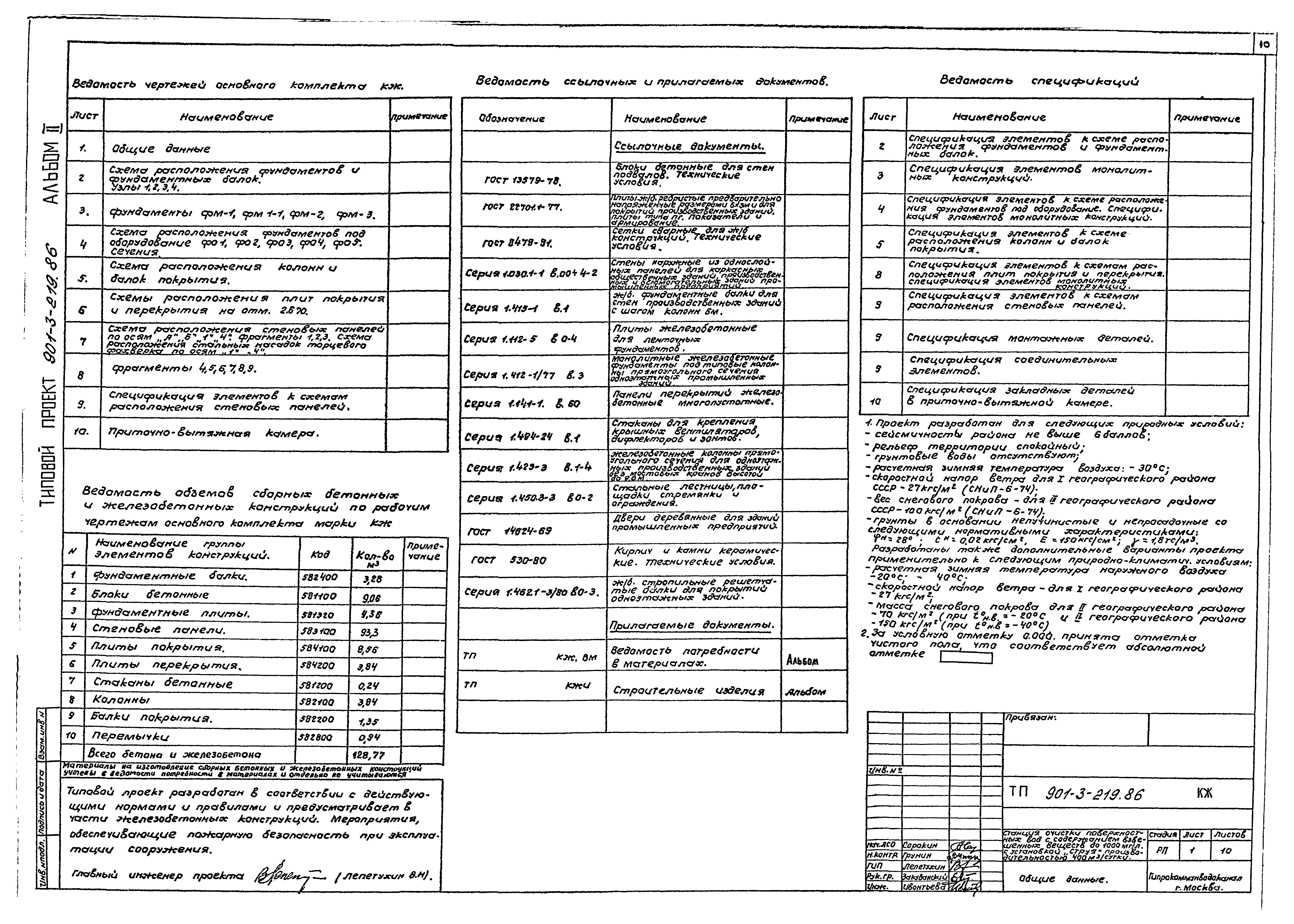 Типовой проект 901-3-219.86