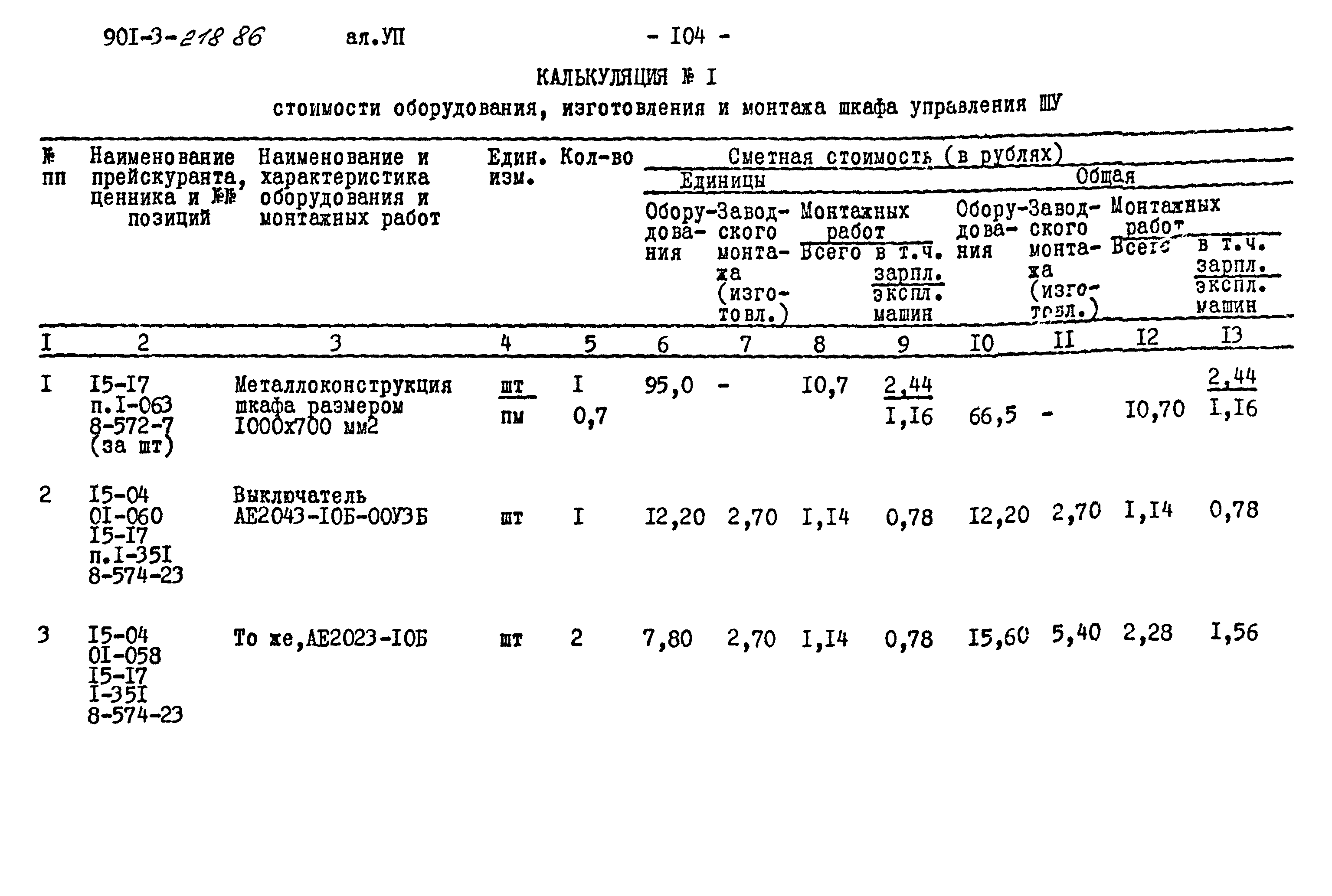 Типовой проект 901-3-218.86