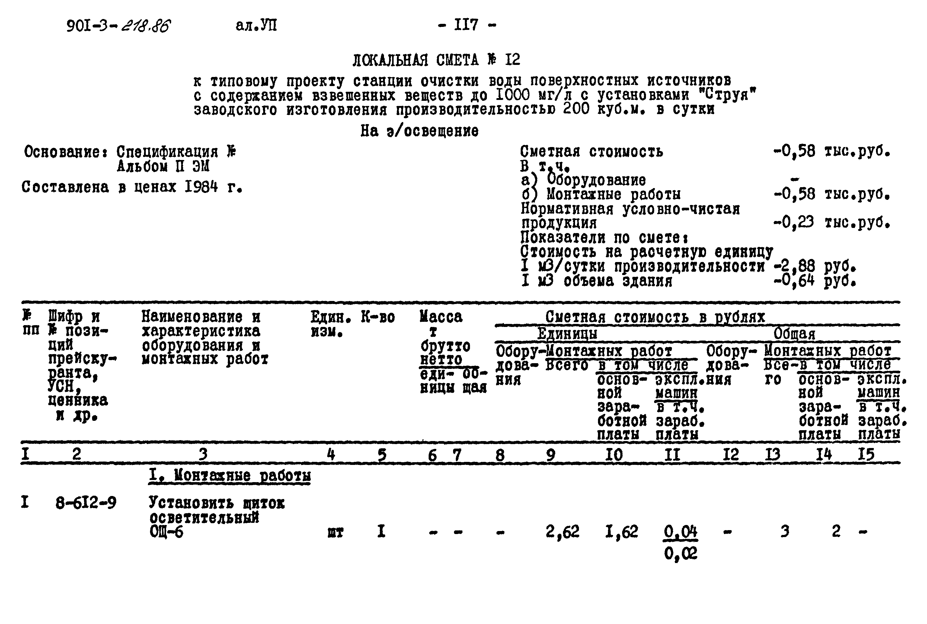 Типовой проект 901-3-218.86