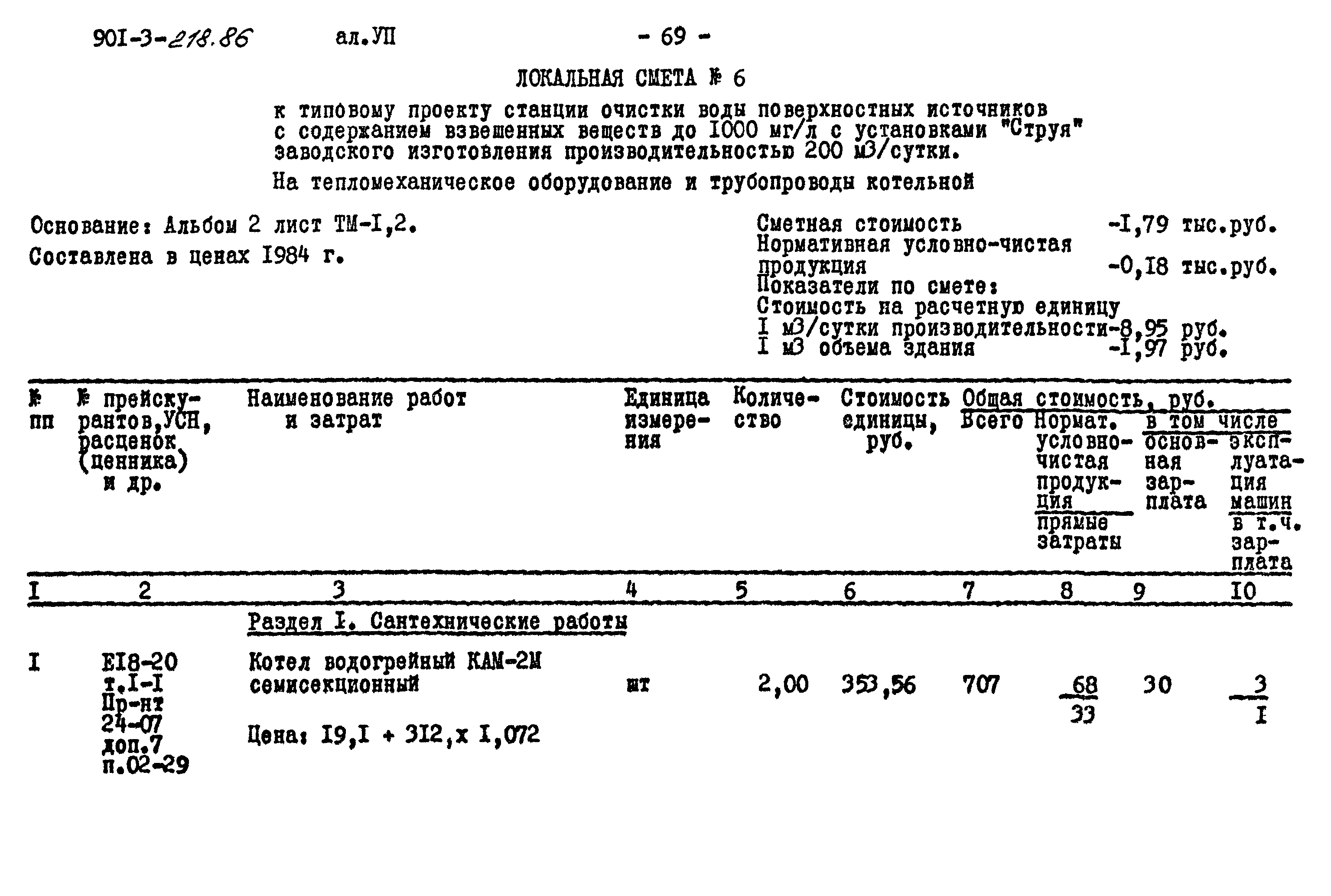 Типовой проект 901-3-218.86