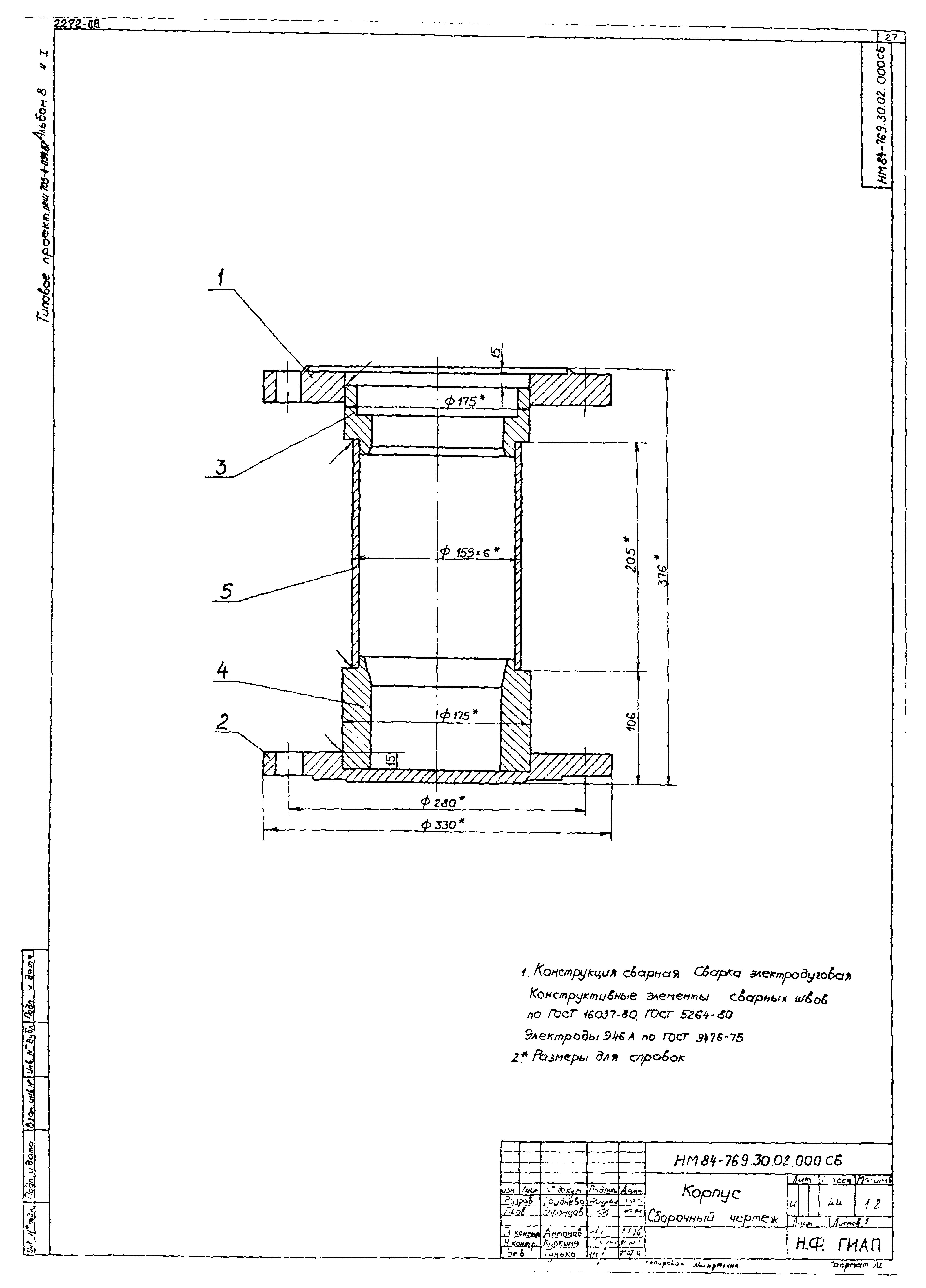 Типовые проектные решения 705-4-094.87
