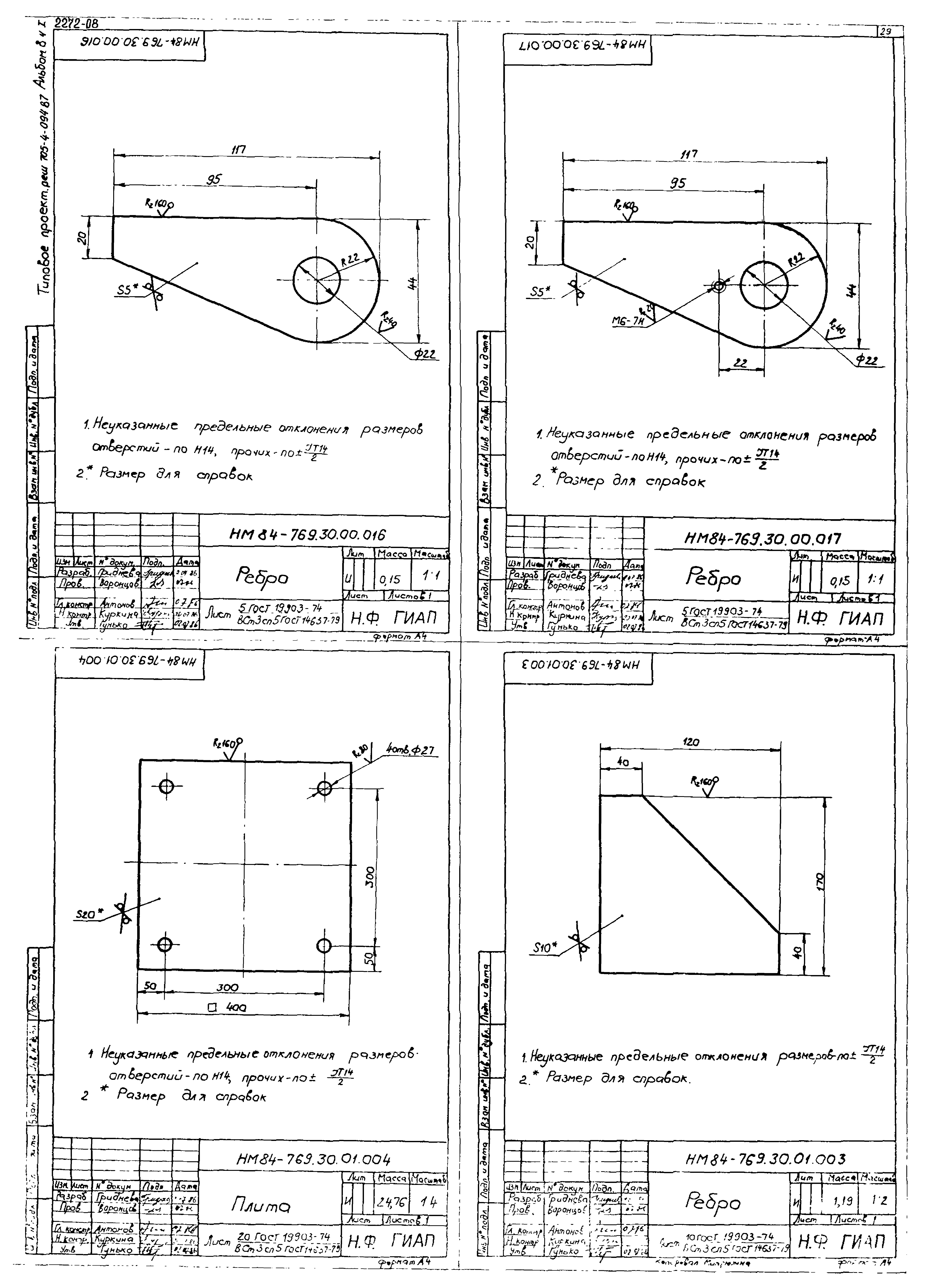 Типовые проектные решения 705-4-094.87