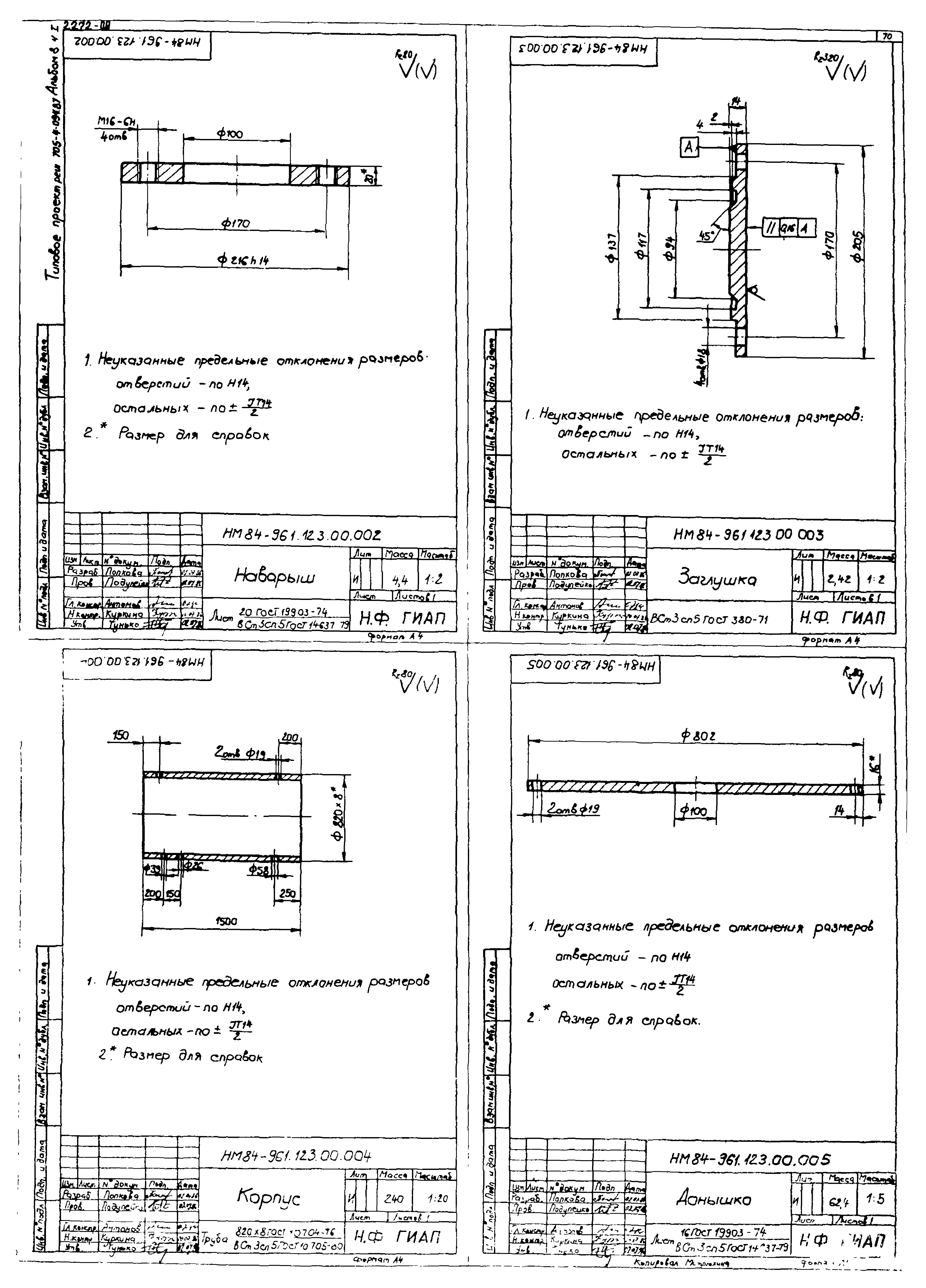 Типовые проектные решения 705-4-094.87