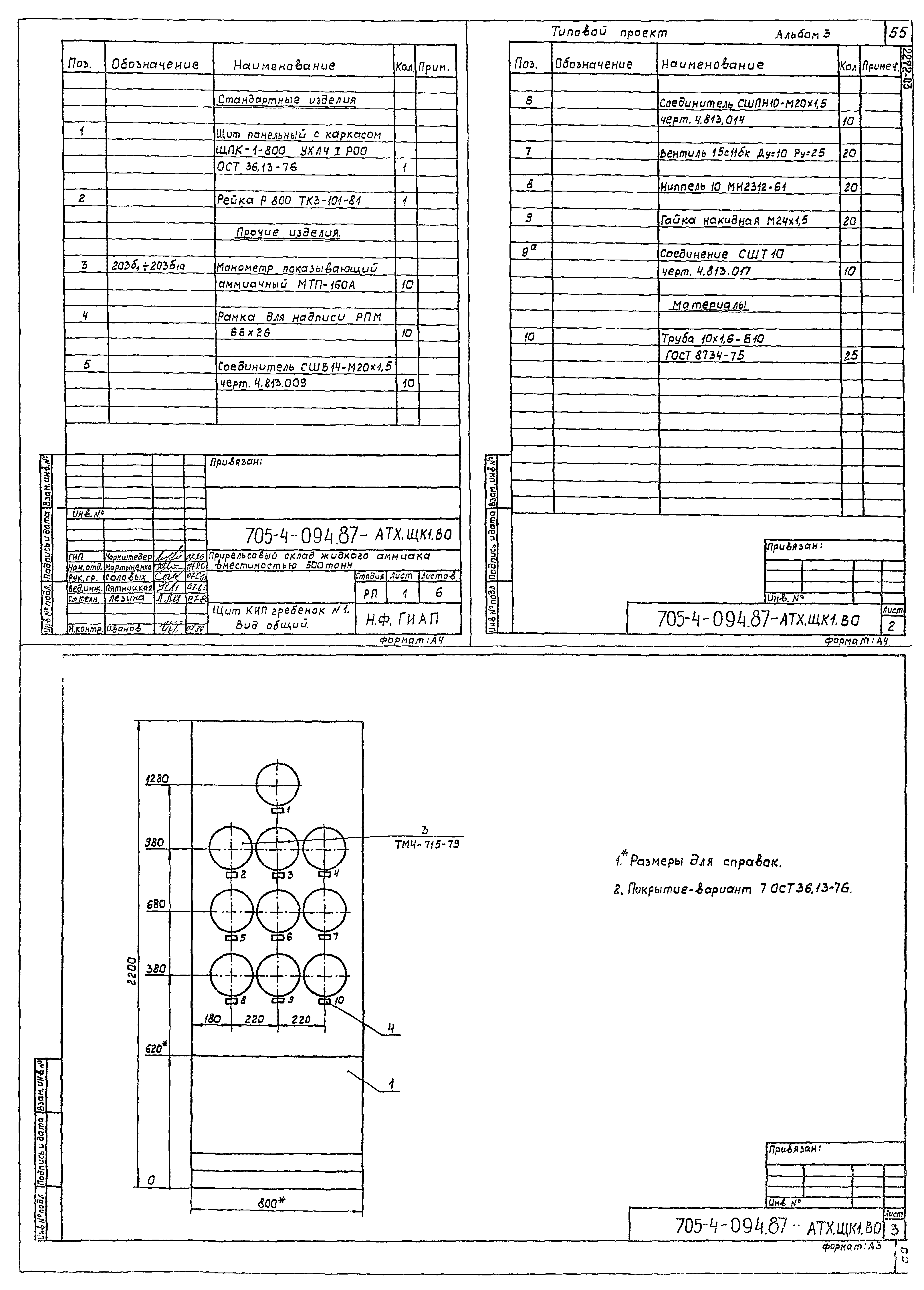 Типовые проектные решения 705-4-094.87