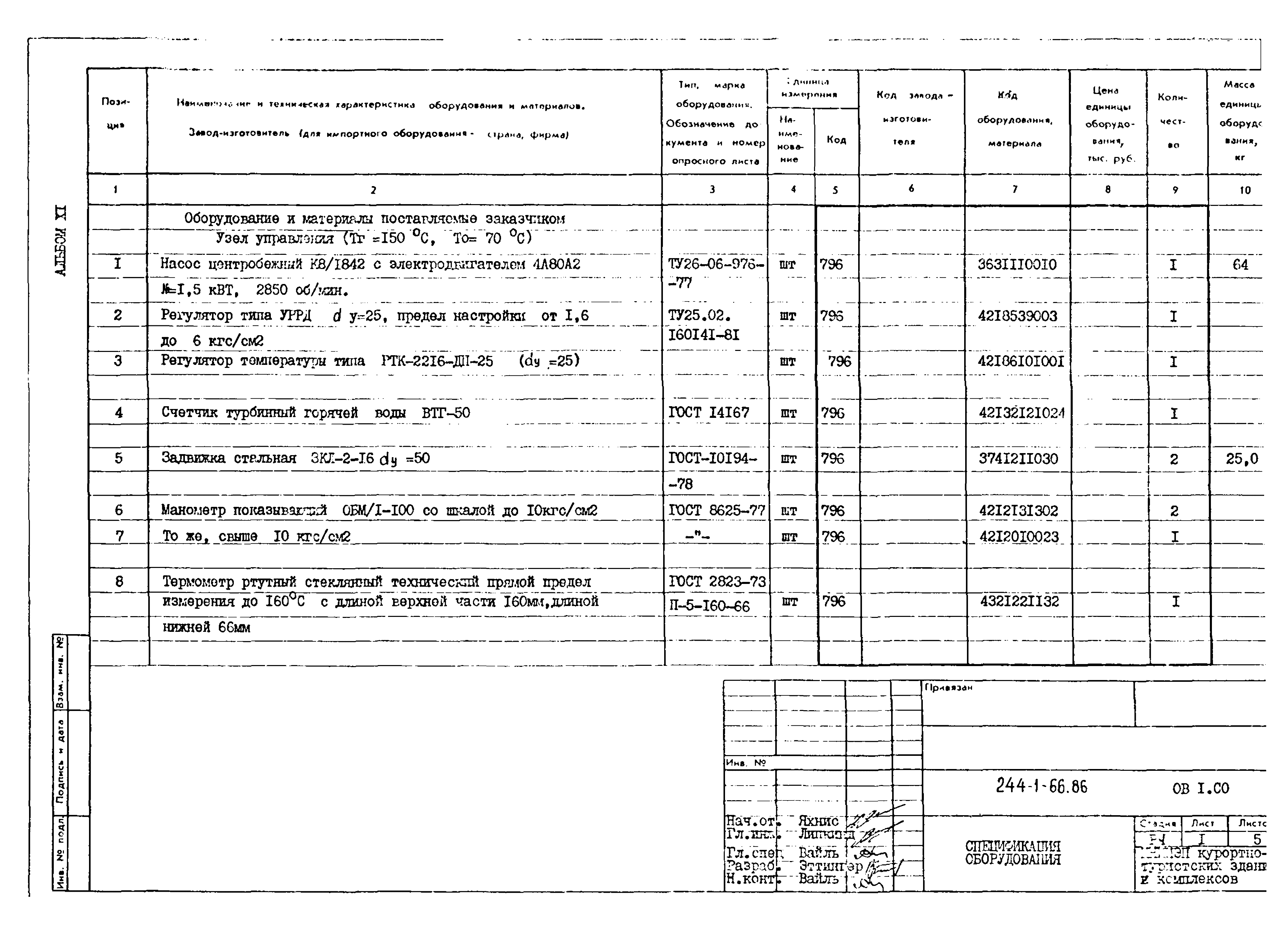 Типовой проект 244-1-66.86