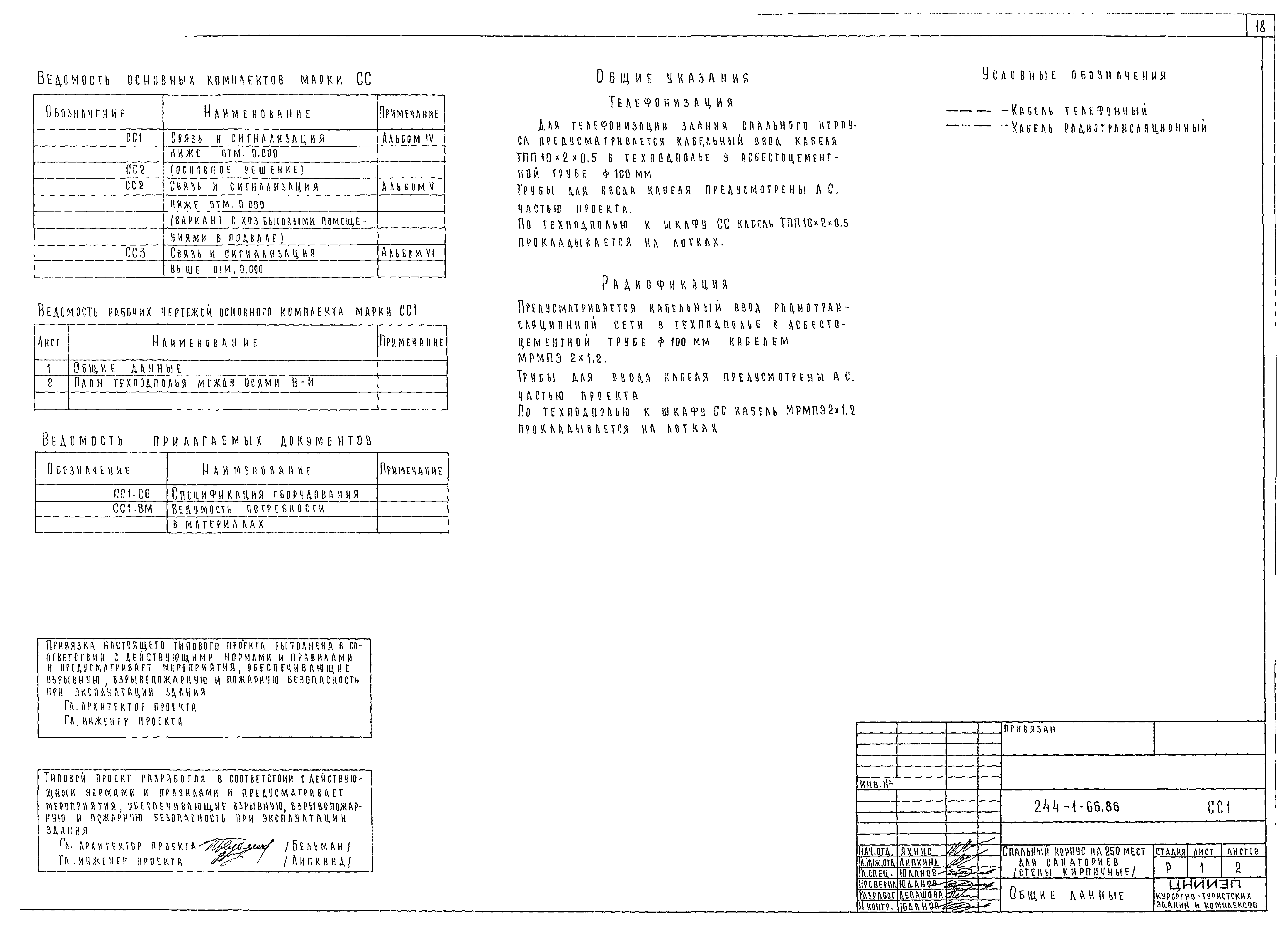 Типовой проект 244-1-66.86