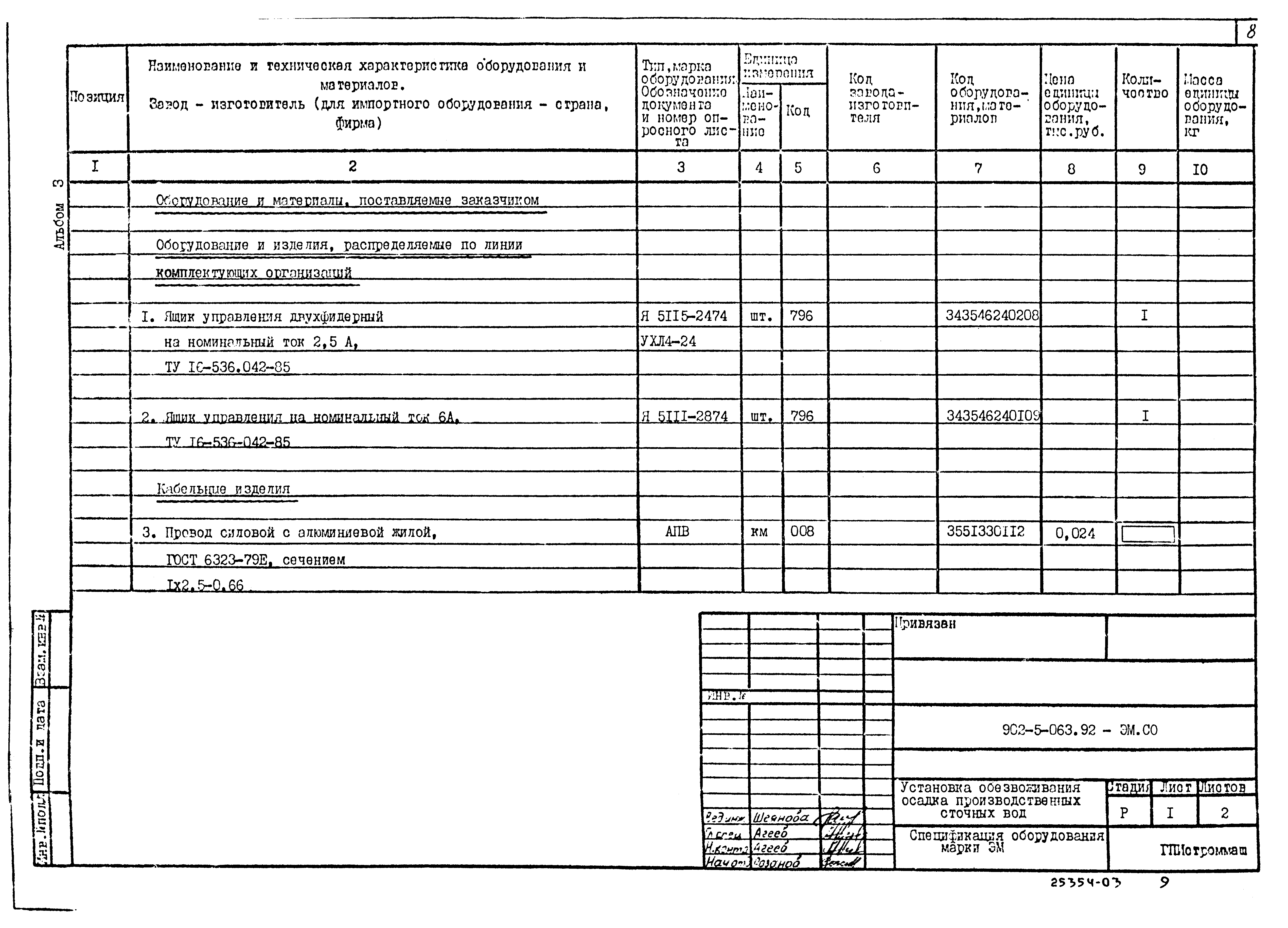 Типовые проектные решения 902-5-063.92