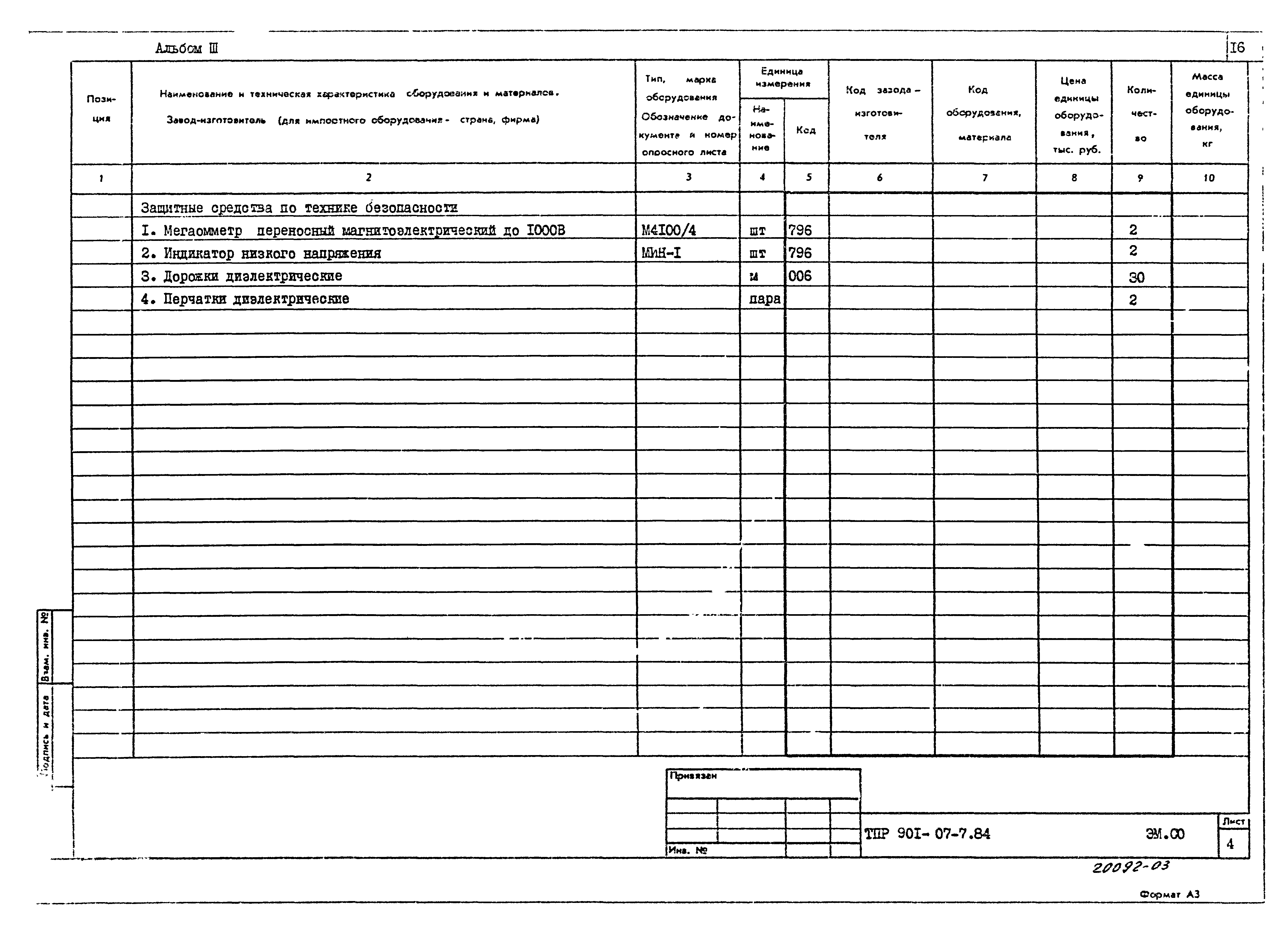 Типовые проектные решения 901-07-7.84