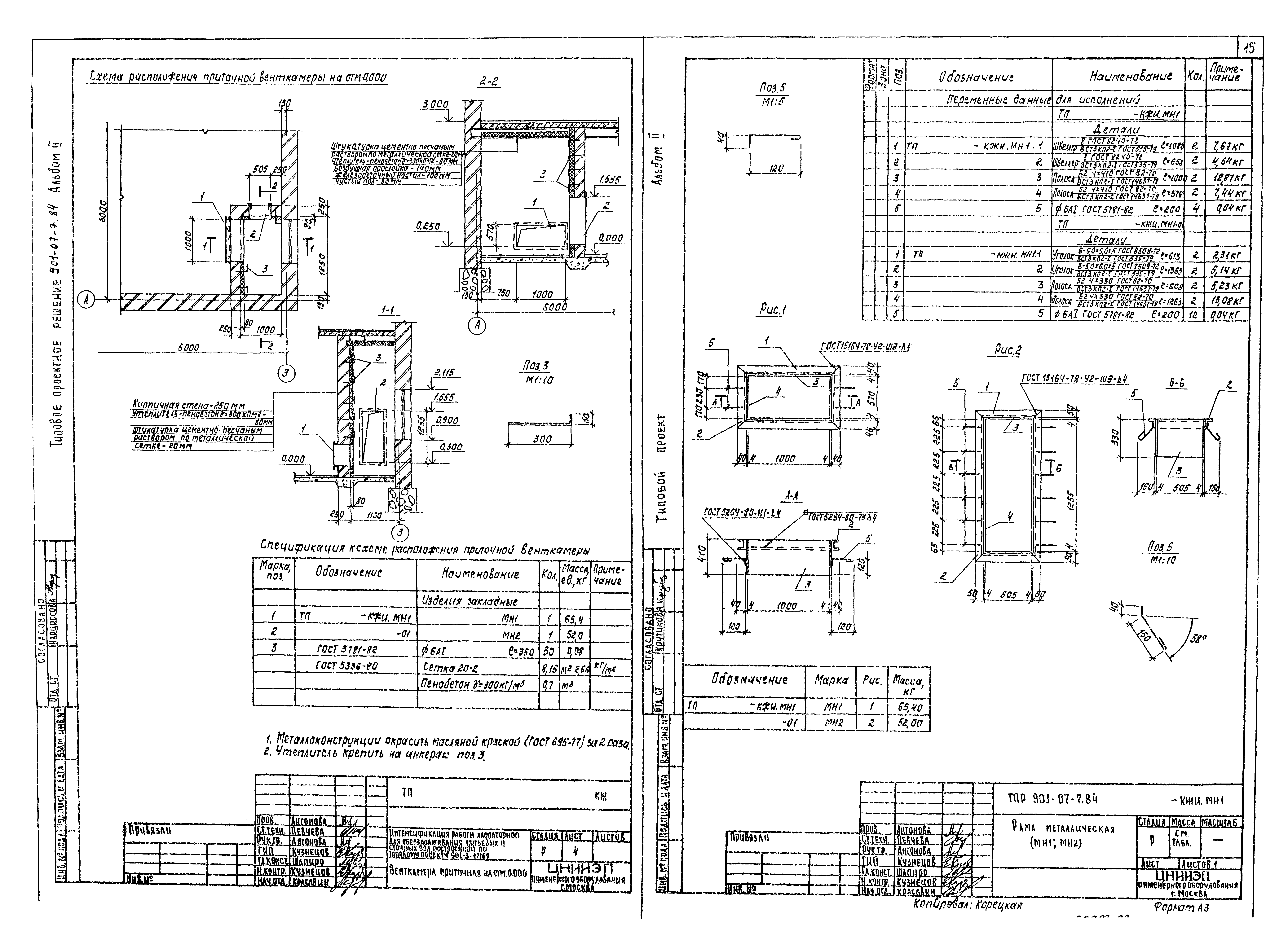 Типовые проектные решения 901-07-7.84