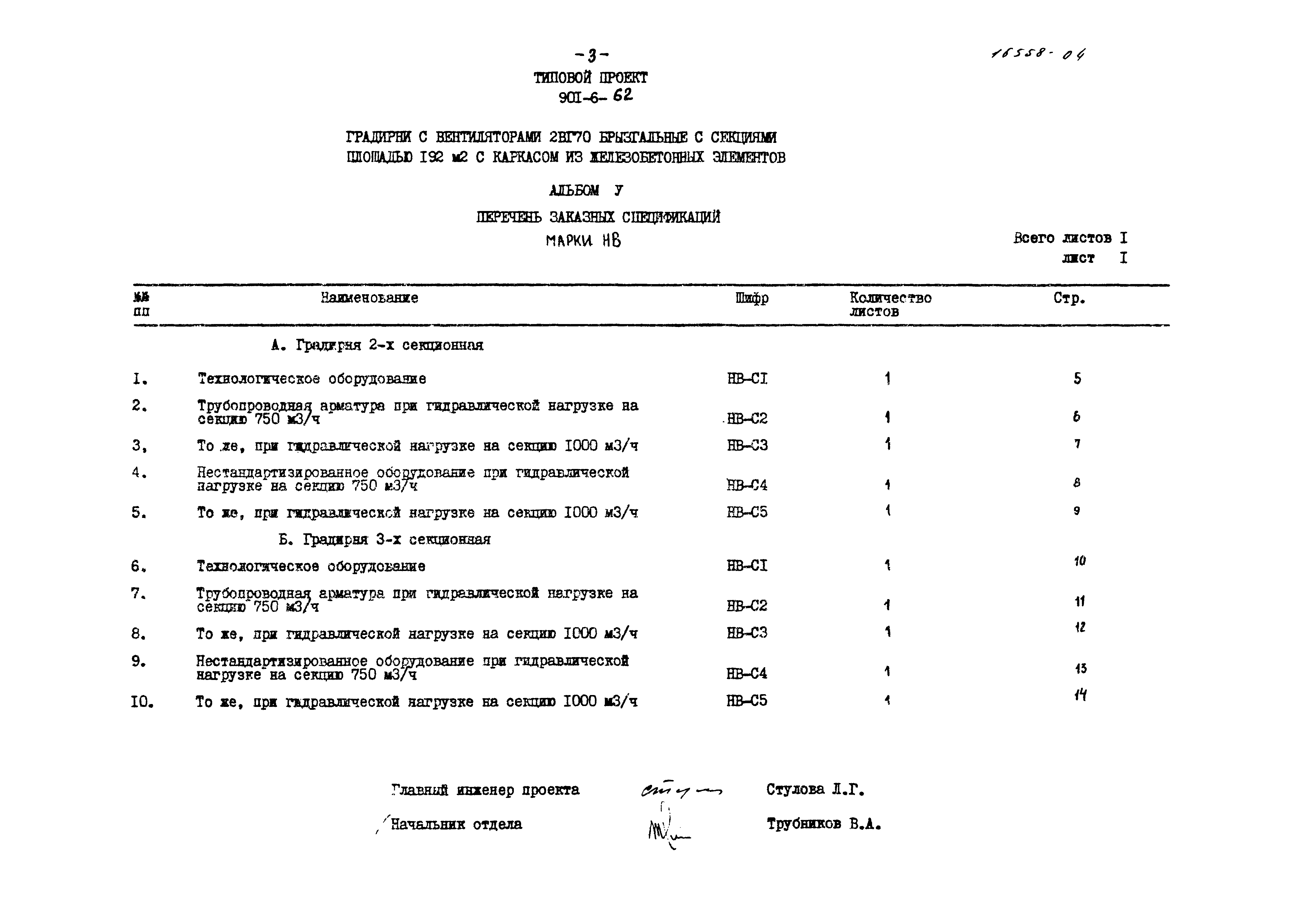 Типовой проект 901-6-62