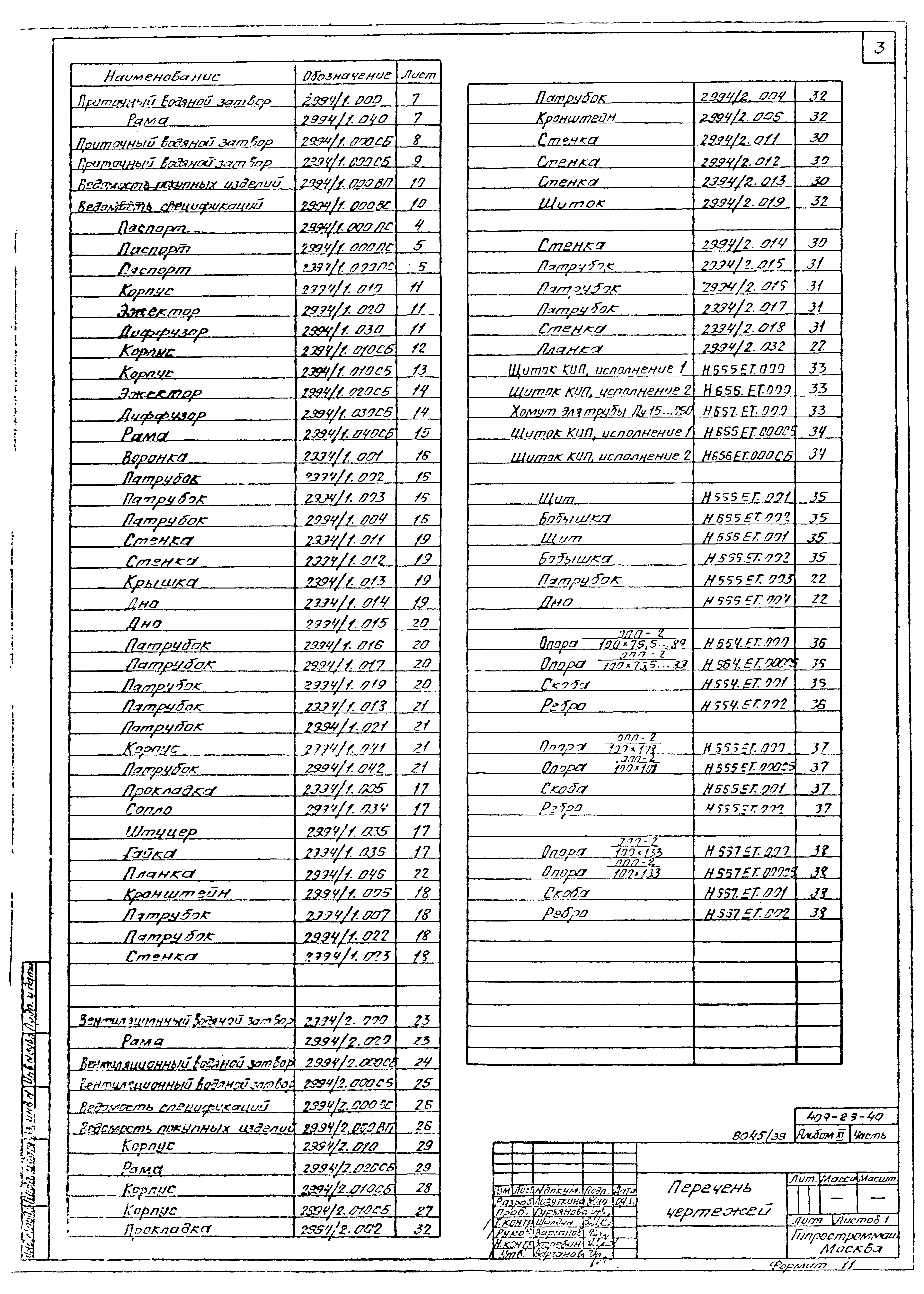 Типовой проект 409-28-40