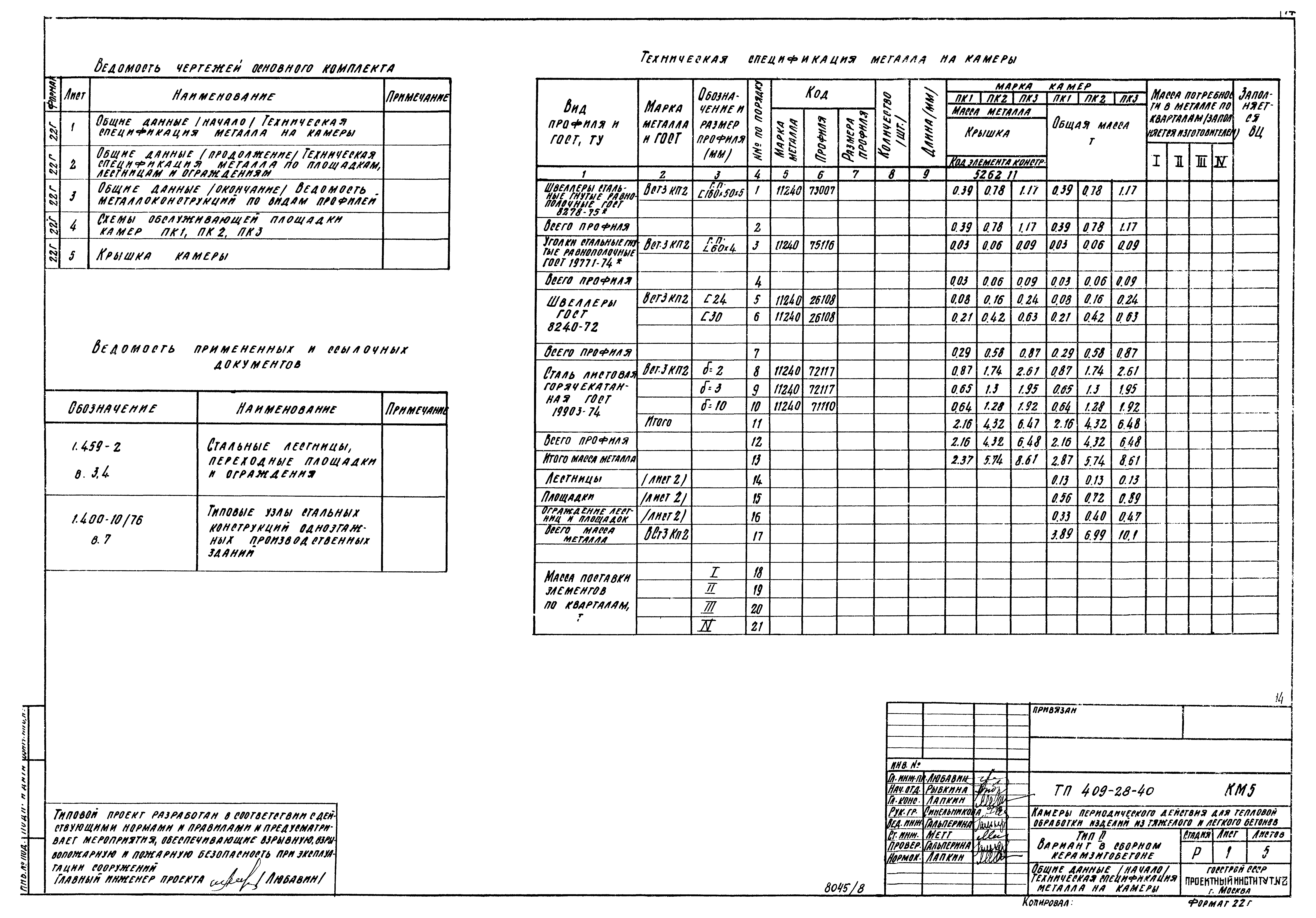 Типовой проект 409-28-40