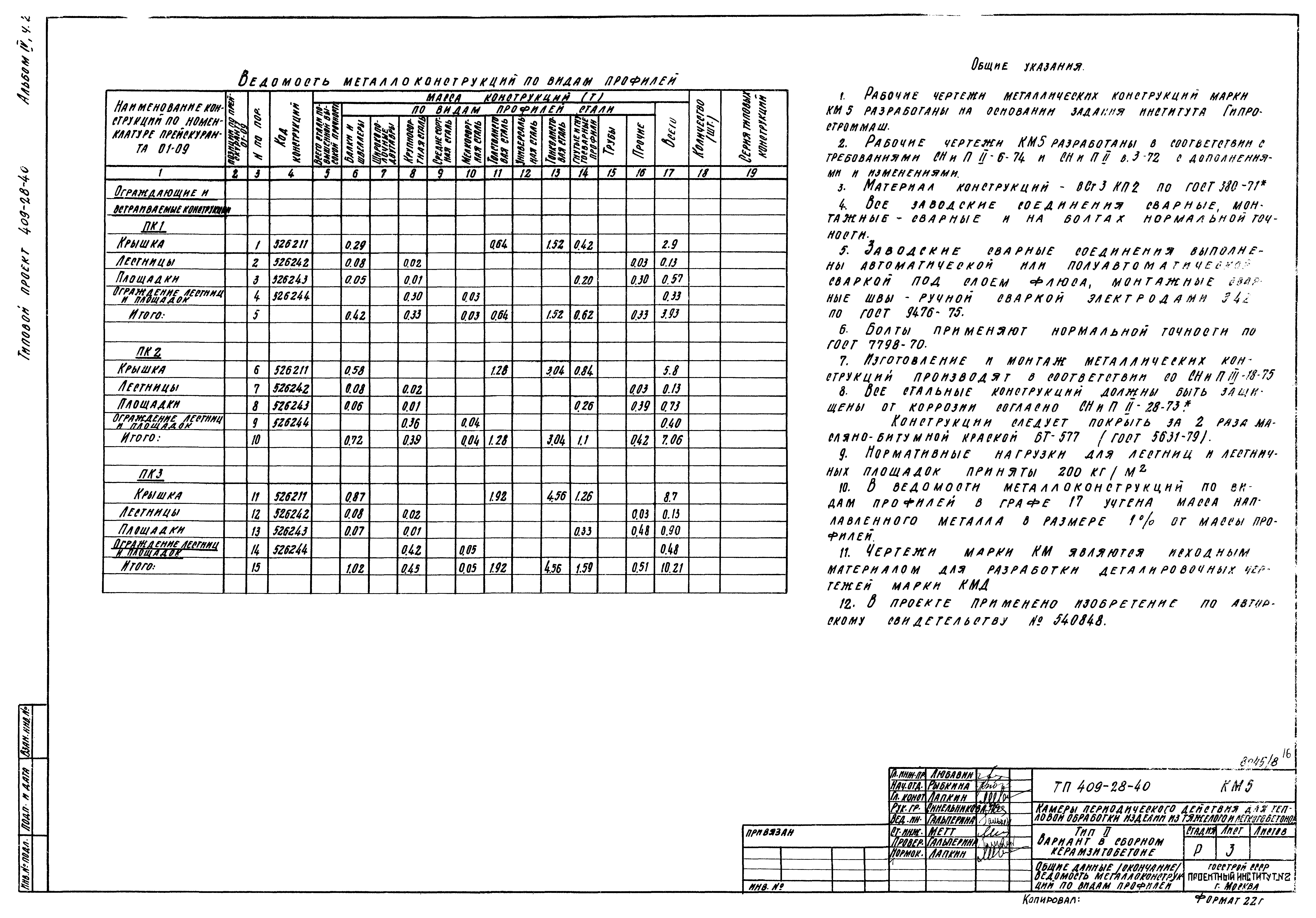 Типовой проект 409-28-40
