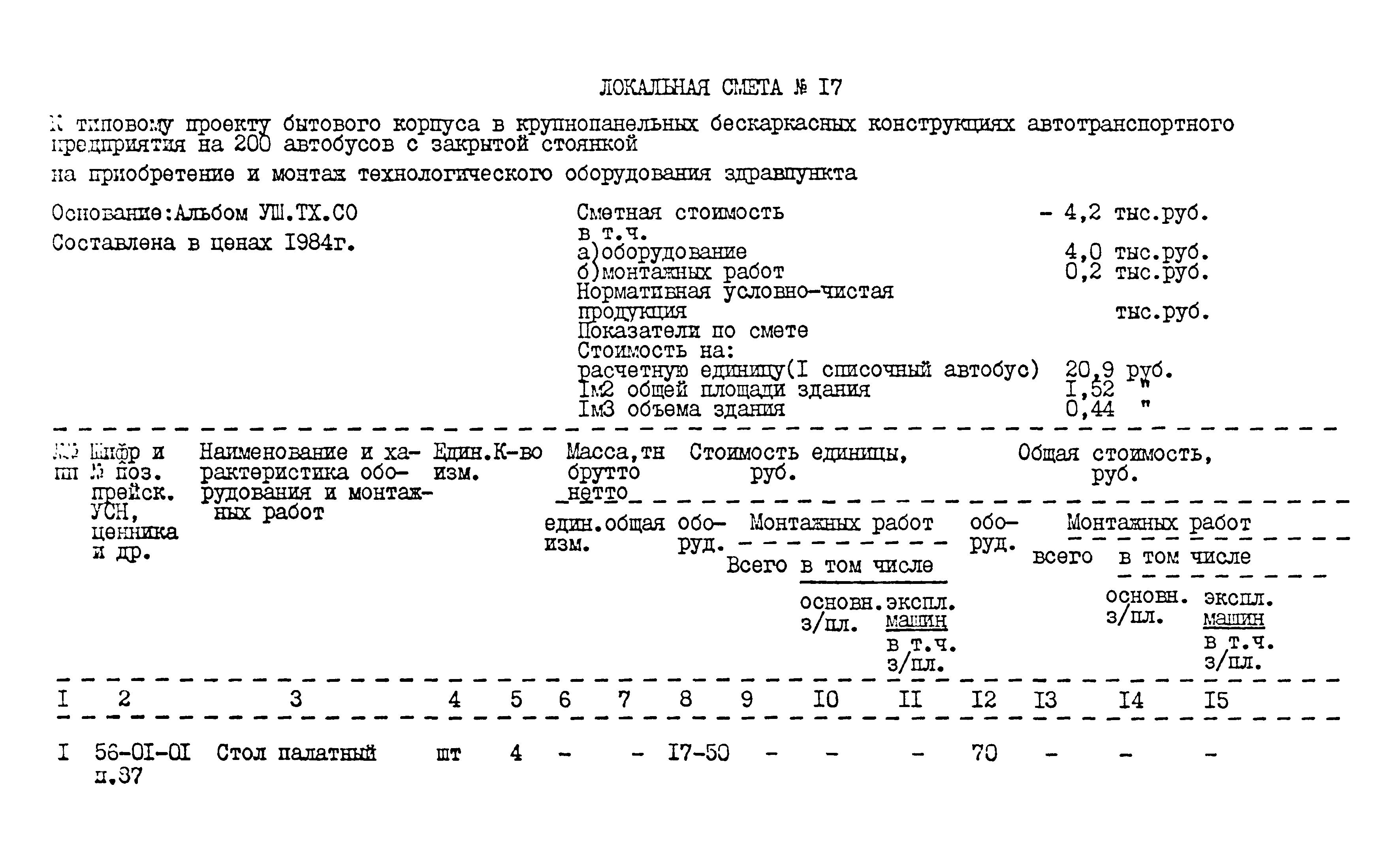 Типовой проект 416-1-152.84