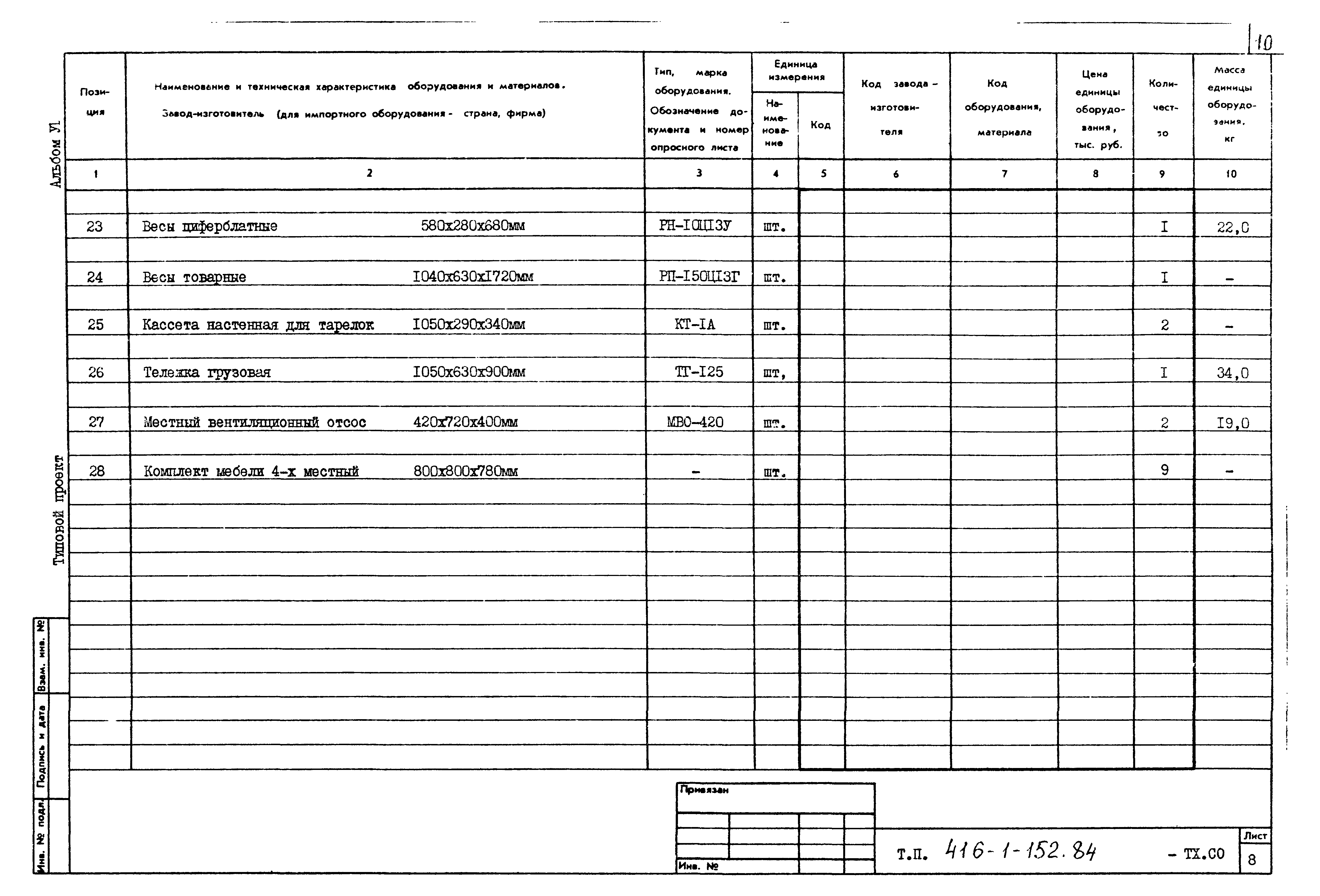 Типовой проект 416-1-152.84