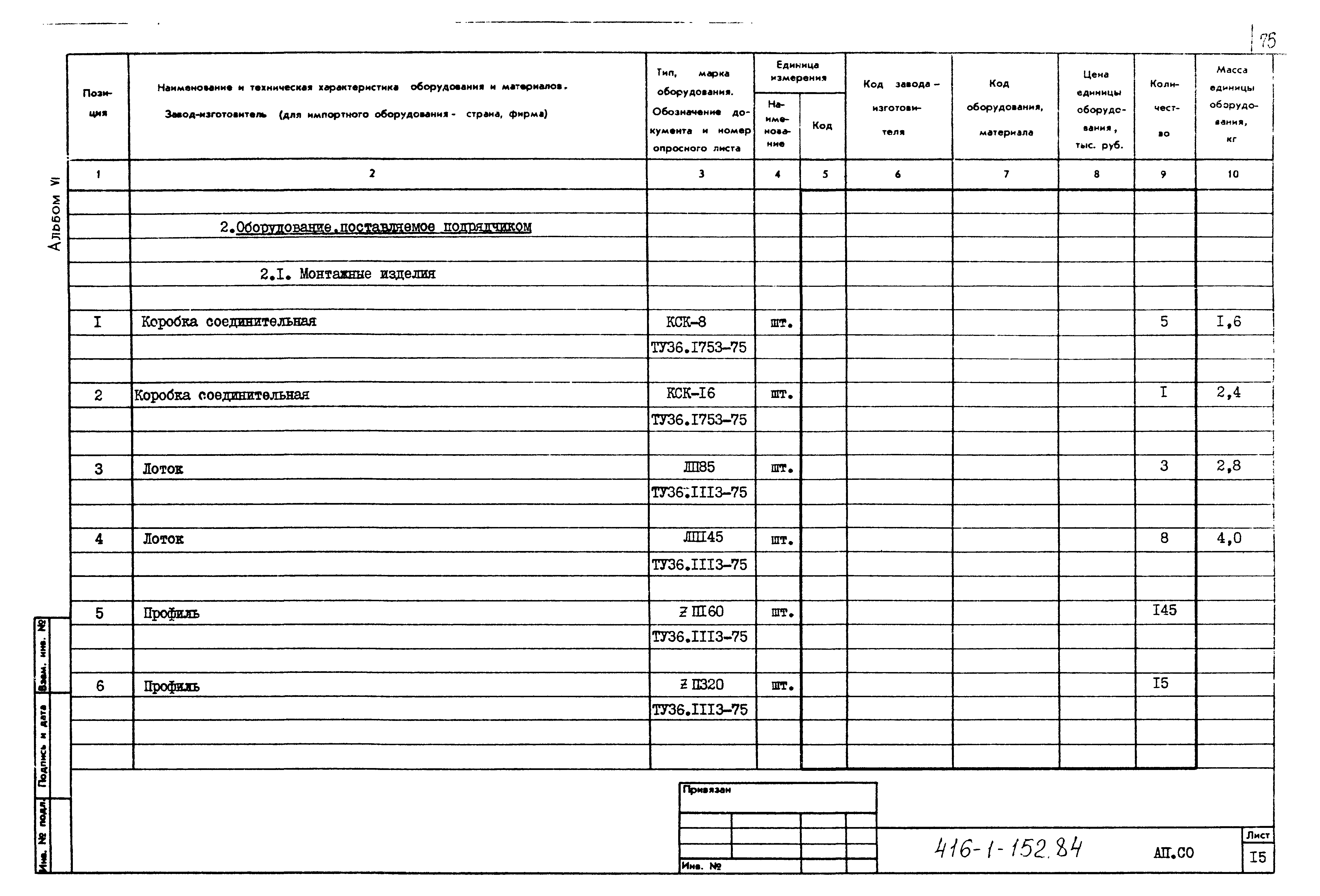 Типовой проект 416-1-152.84