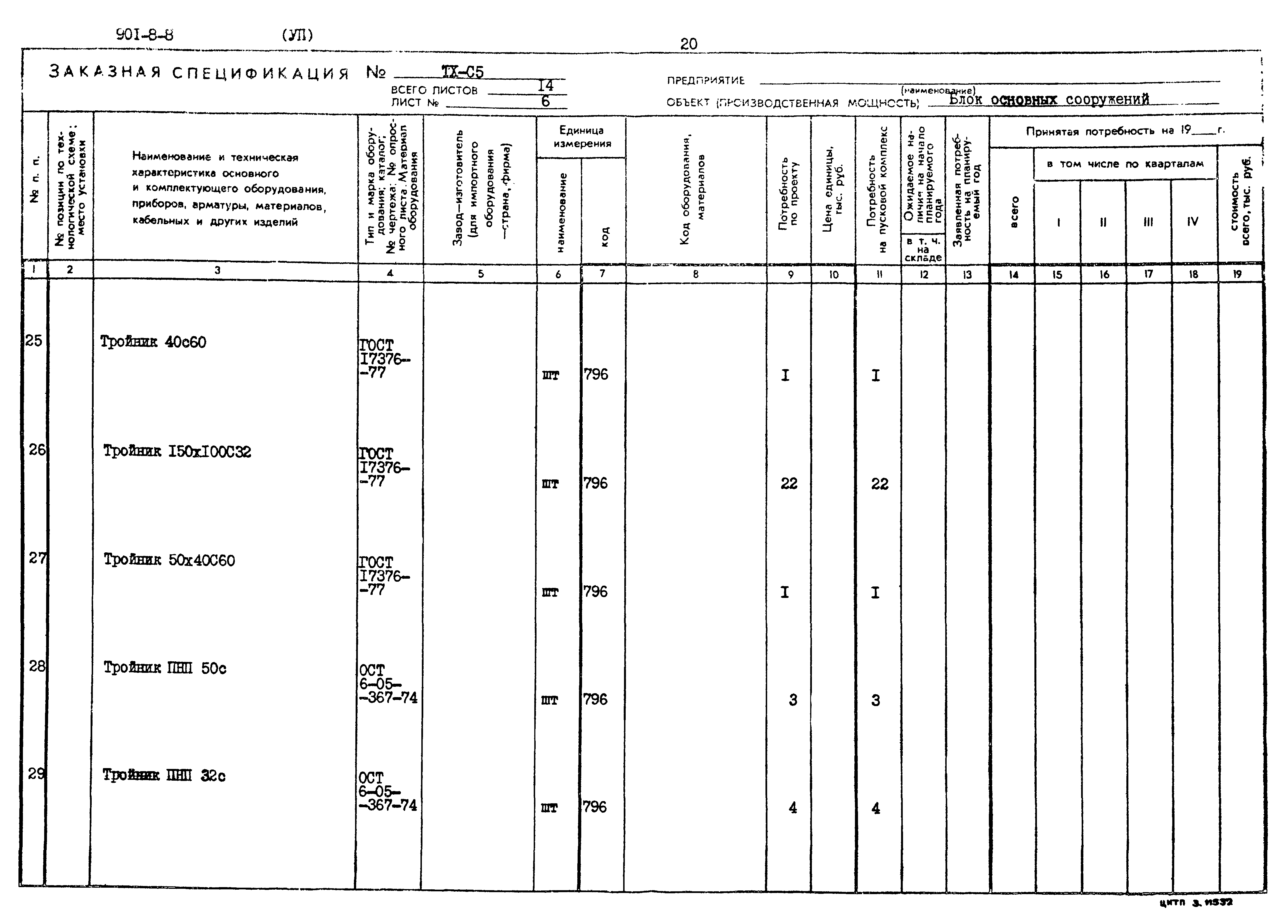 Типовой проект 901-8-8