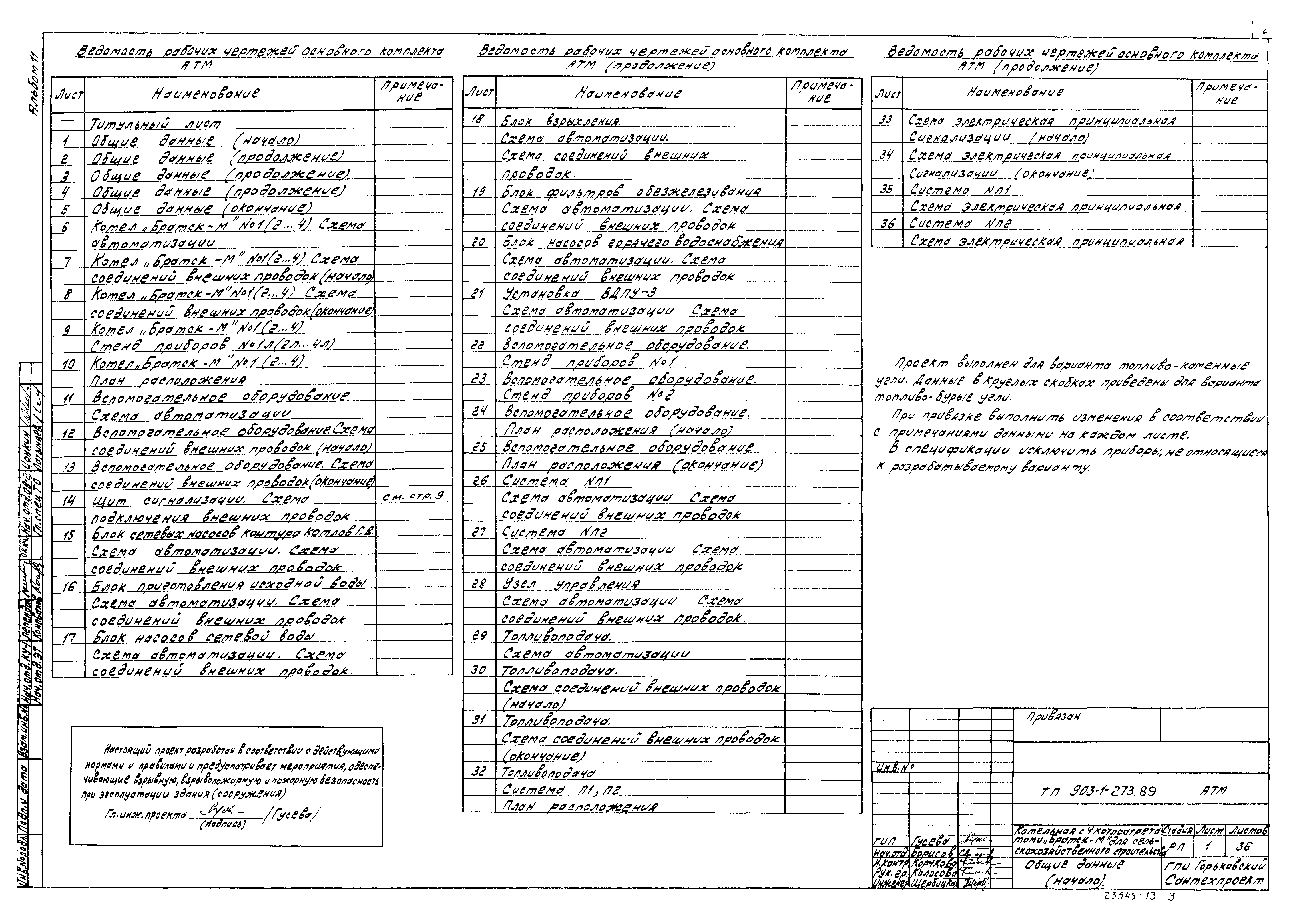 Типовой проект 903-1-273.89